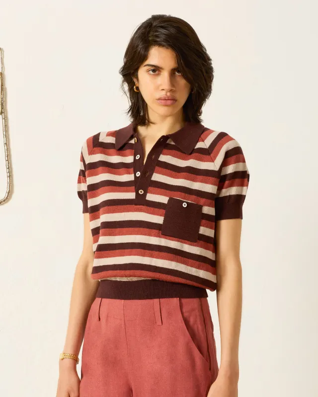 Lessi Sandstone Stripe Top sold by Alix of Bohemia