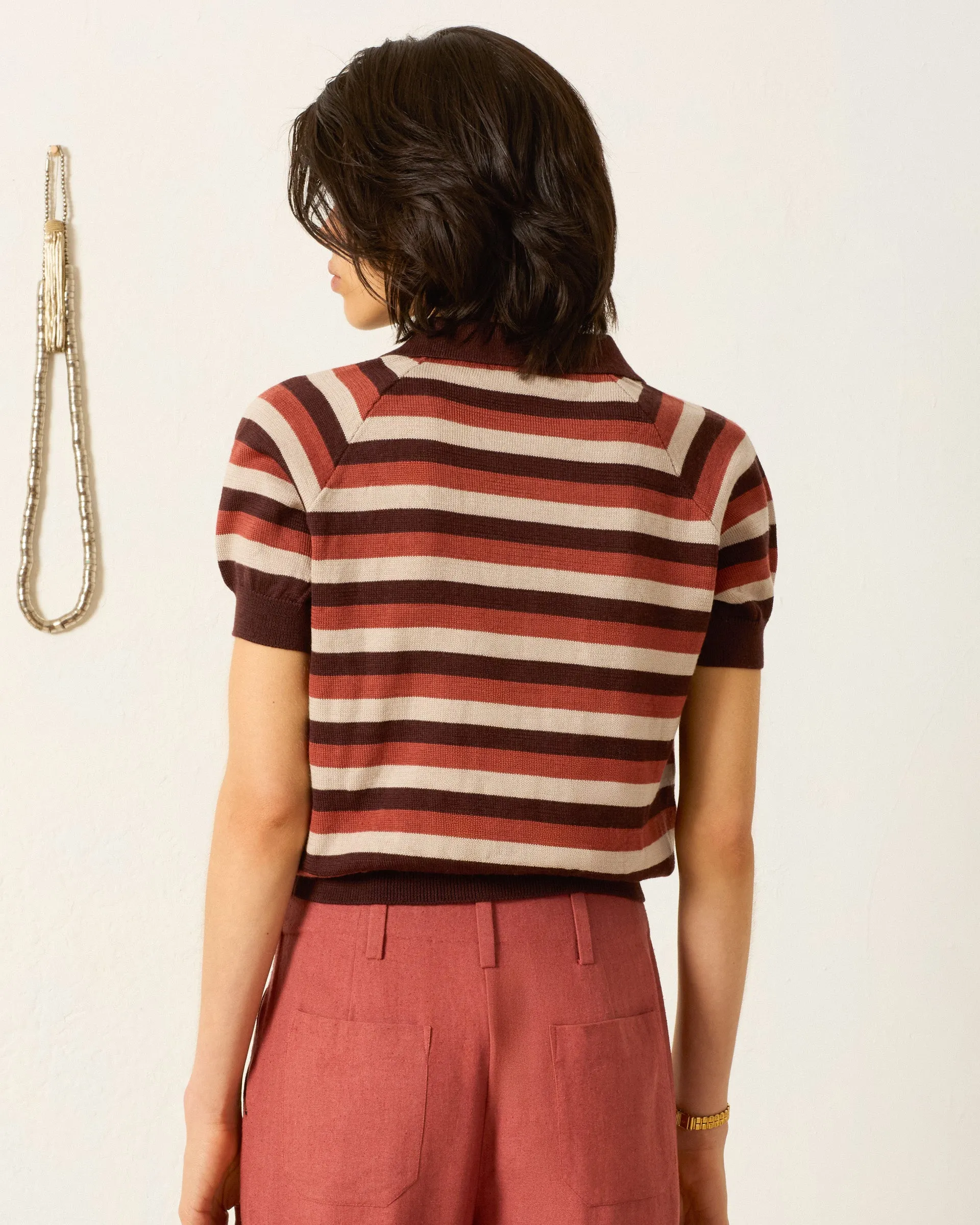 Lessi Sandstone Stripe Top sold by Alix of Bohemia product image thumbnail 2