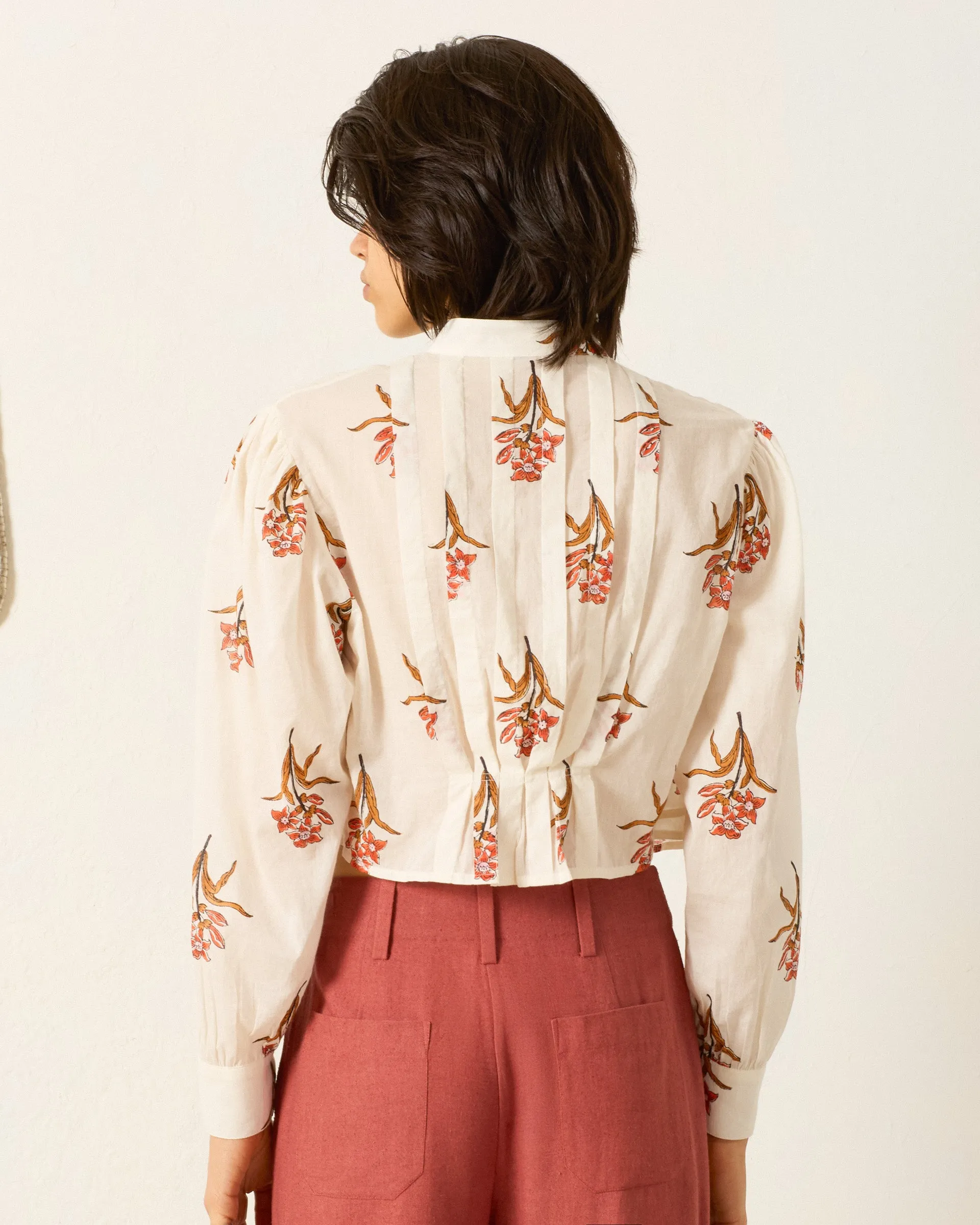 Ryland Persimmon Flower Shirt sold by Alix of Bohemia product image thumbnail 2