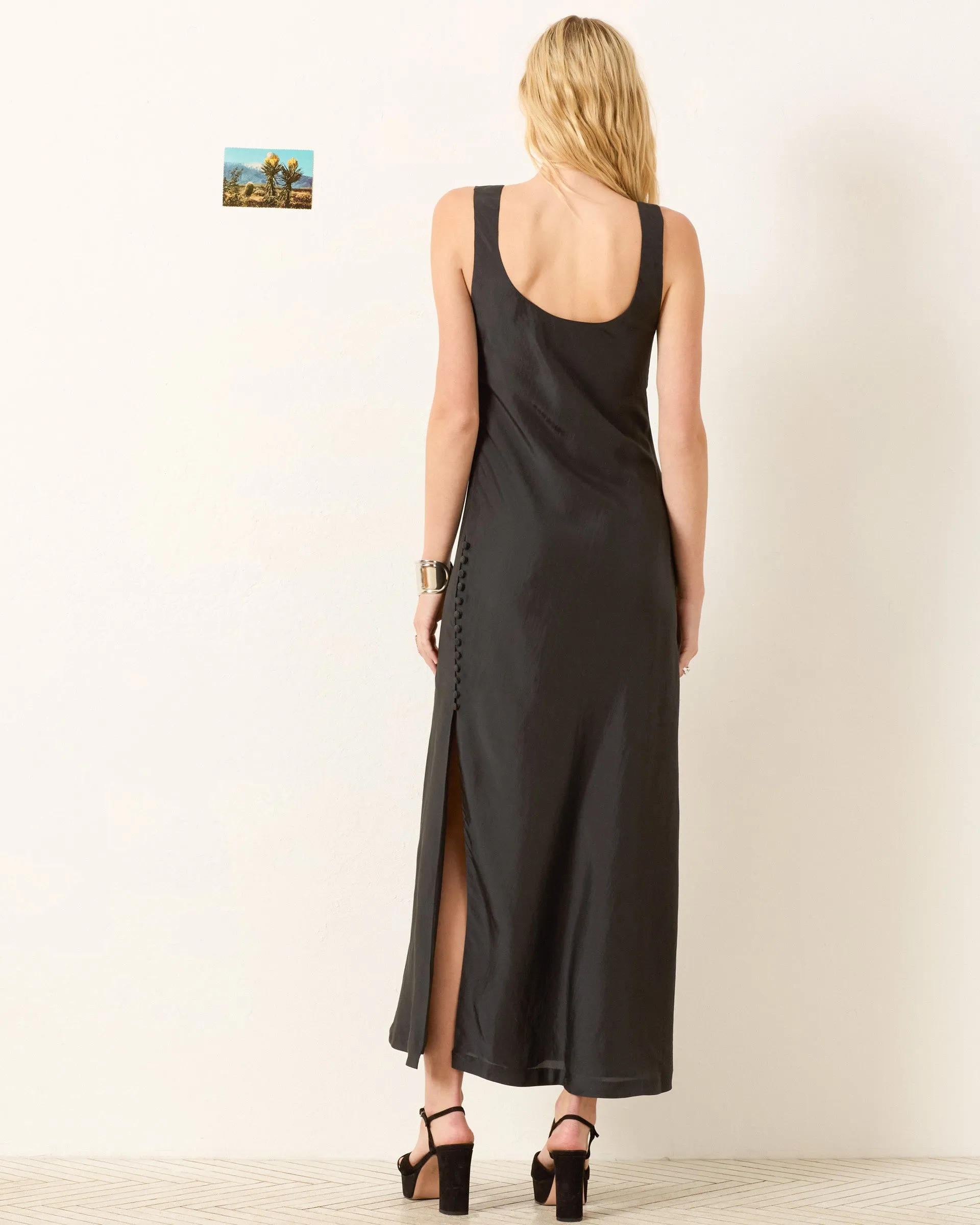 Adele Noir Silk Dress sold by Alix of Bohemia product image thumbnail 5
