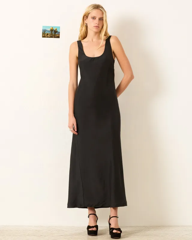 Adele Noir Silk Dress sold by Alix of Bohemia