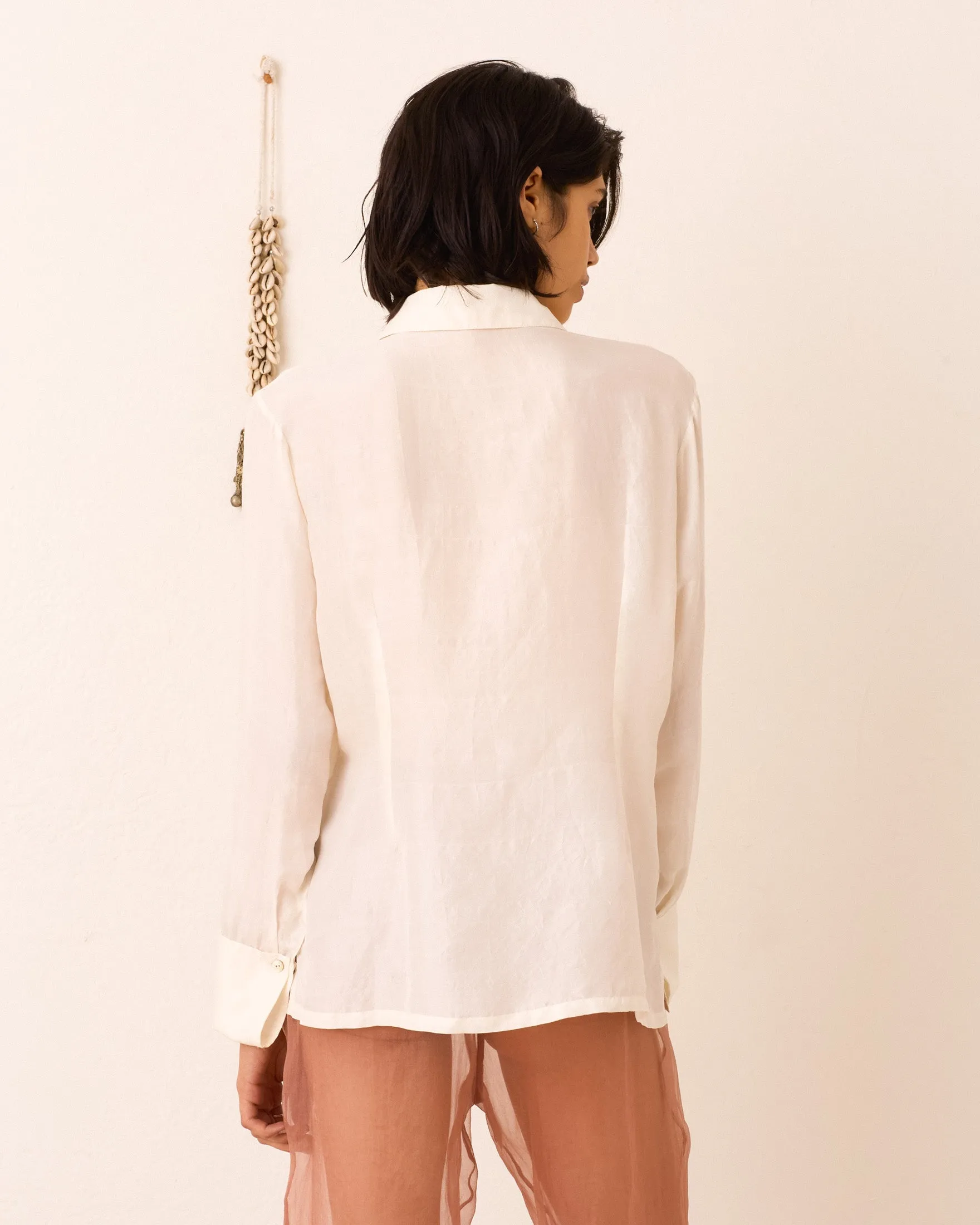 Dana Pearl Silk Shirt sold by Alix of Bohemia product image thumbnail 3