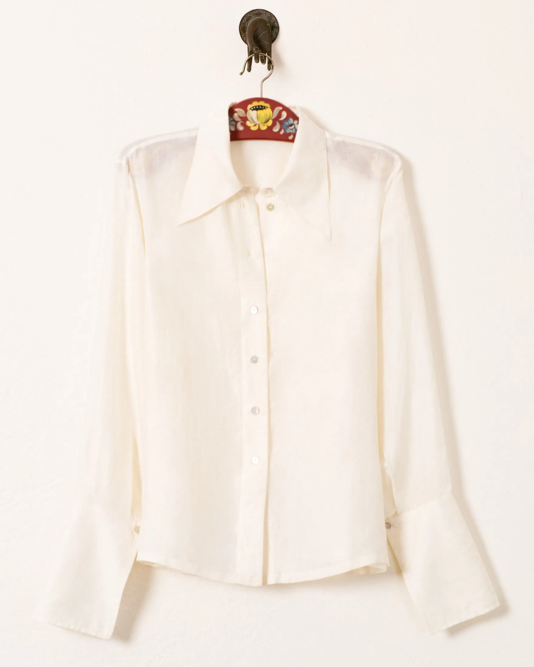 Dana Pearl Silk Shirt sold by Alix of Bohemia product image thumbnail 4