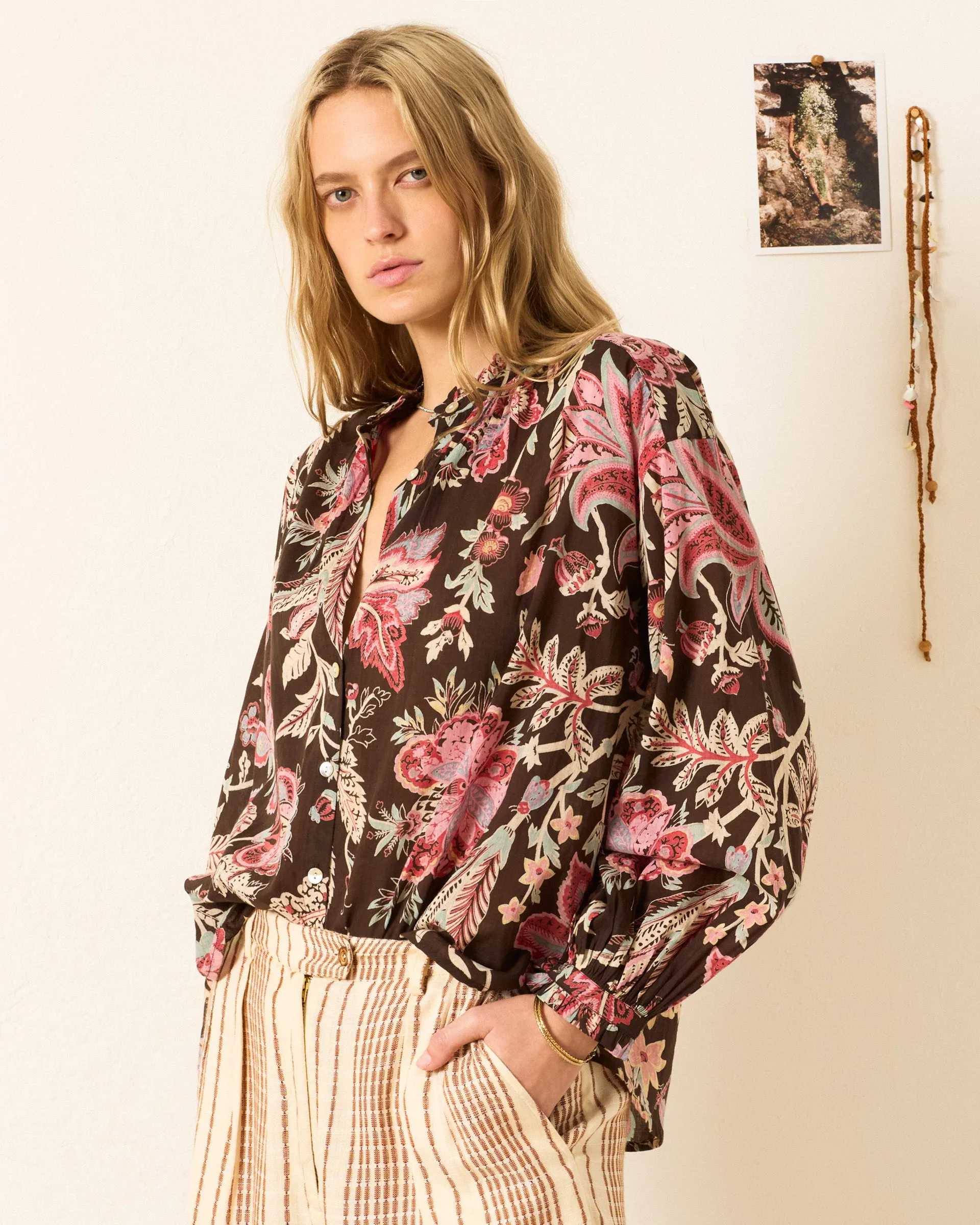 Poet Terra Floral Blouse sold by Alix of Bohemia product image thumbnail 3