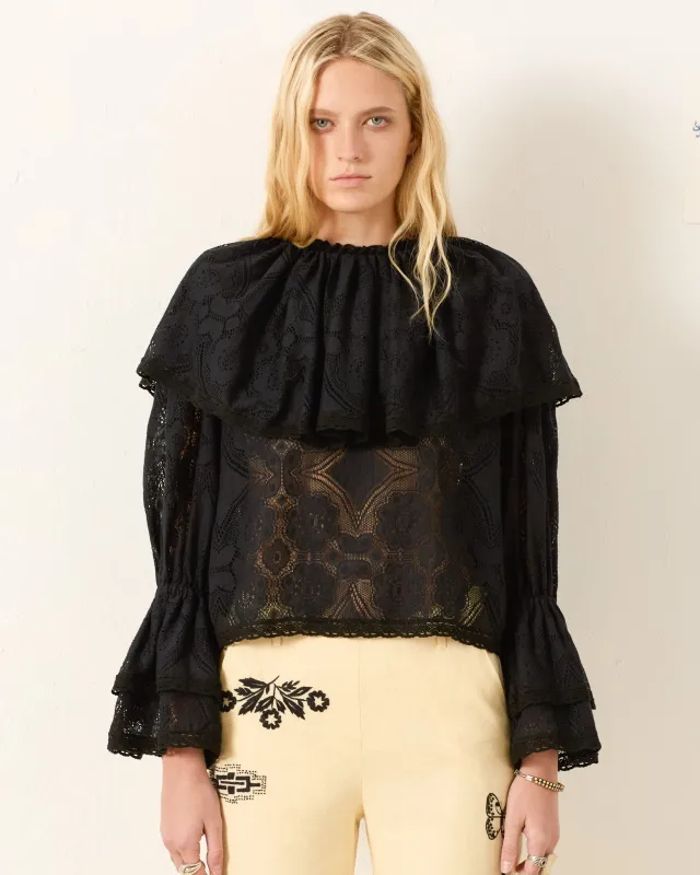 Eloise Shadow Lace Top made by Alix of Bohemia