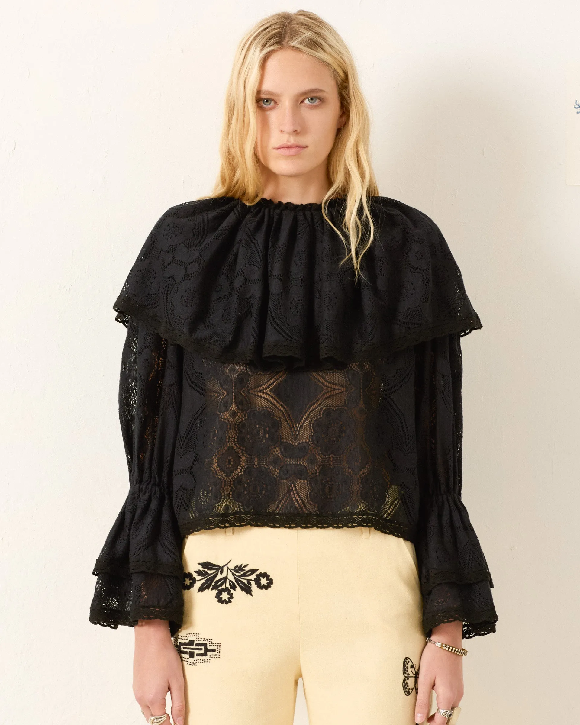 Eloise Shadow Lace Top sold by Alix of Bohemia