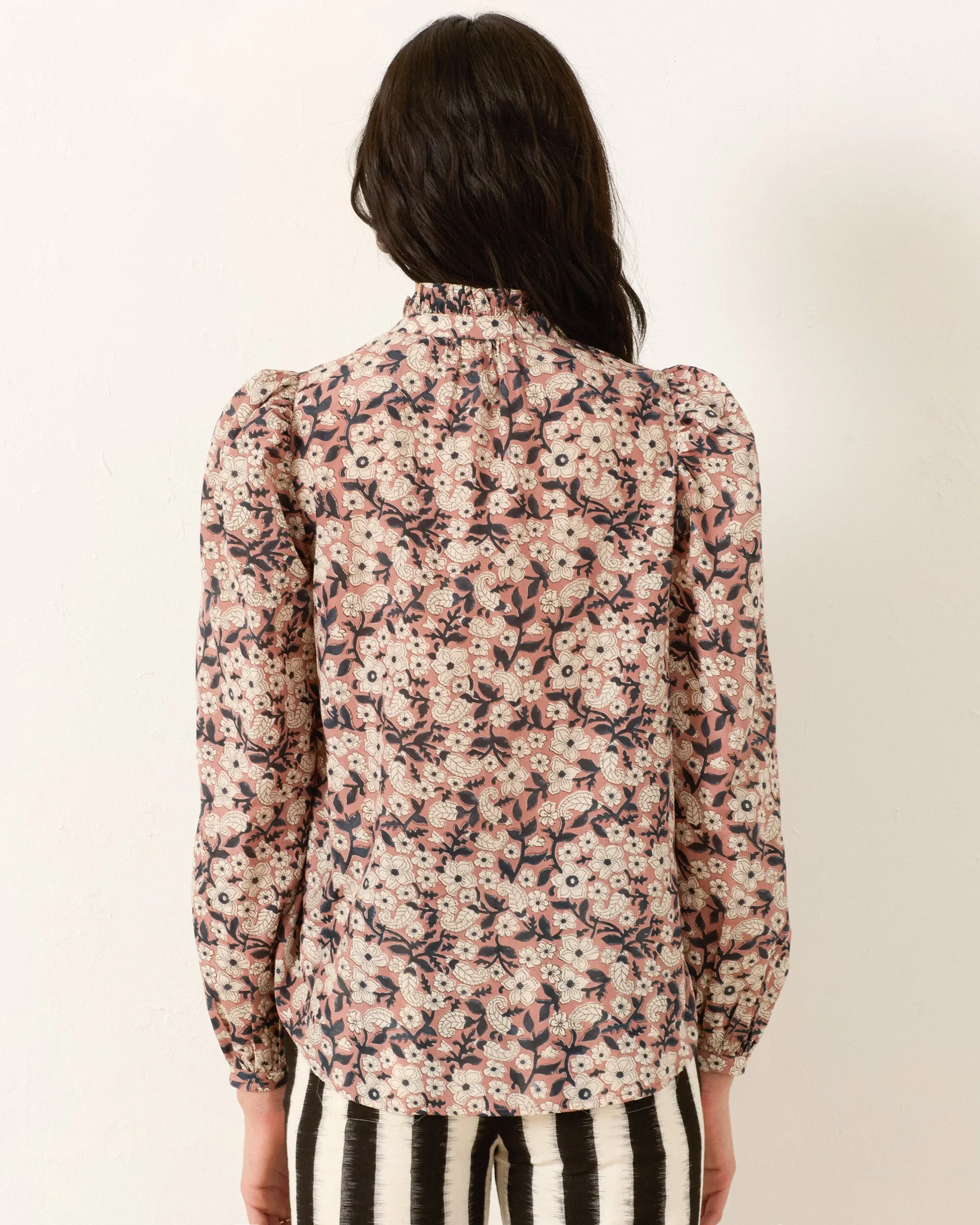 Annabel Sepia Floral Shirt sold by Alix of Bohemia product image thumbnail 5