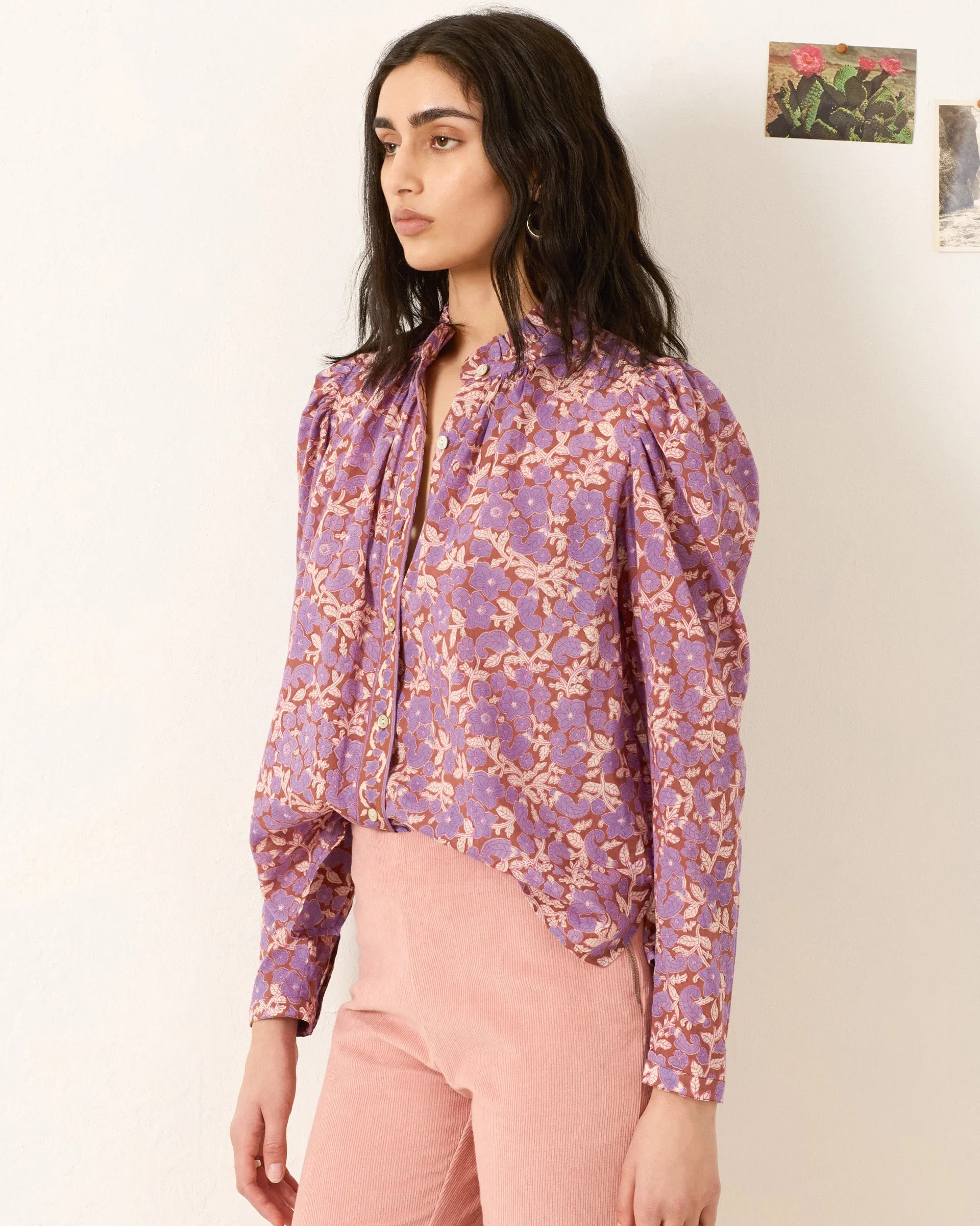 Artemis Twilight Floral Shirt sold by Alix of Bohemia product image thumbnail 2