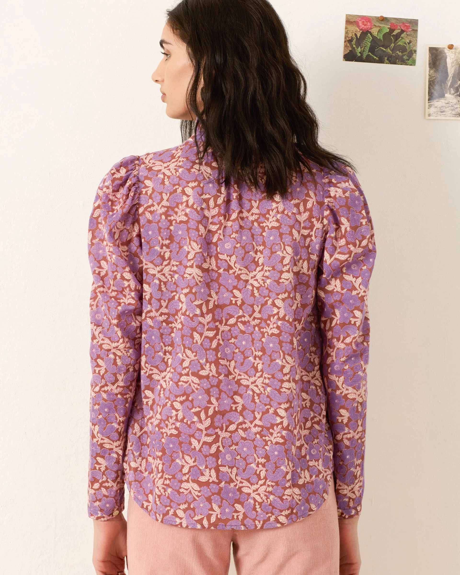 Artemis Twilight Floral Shirt sold by Alix of Bohemia product image thumbnail 5