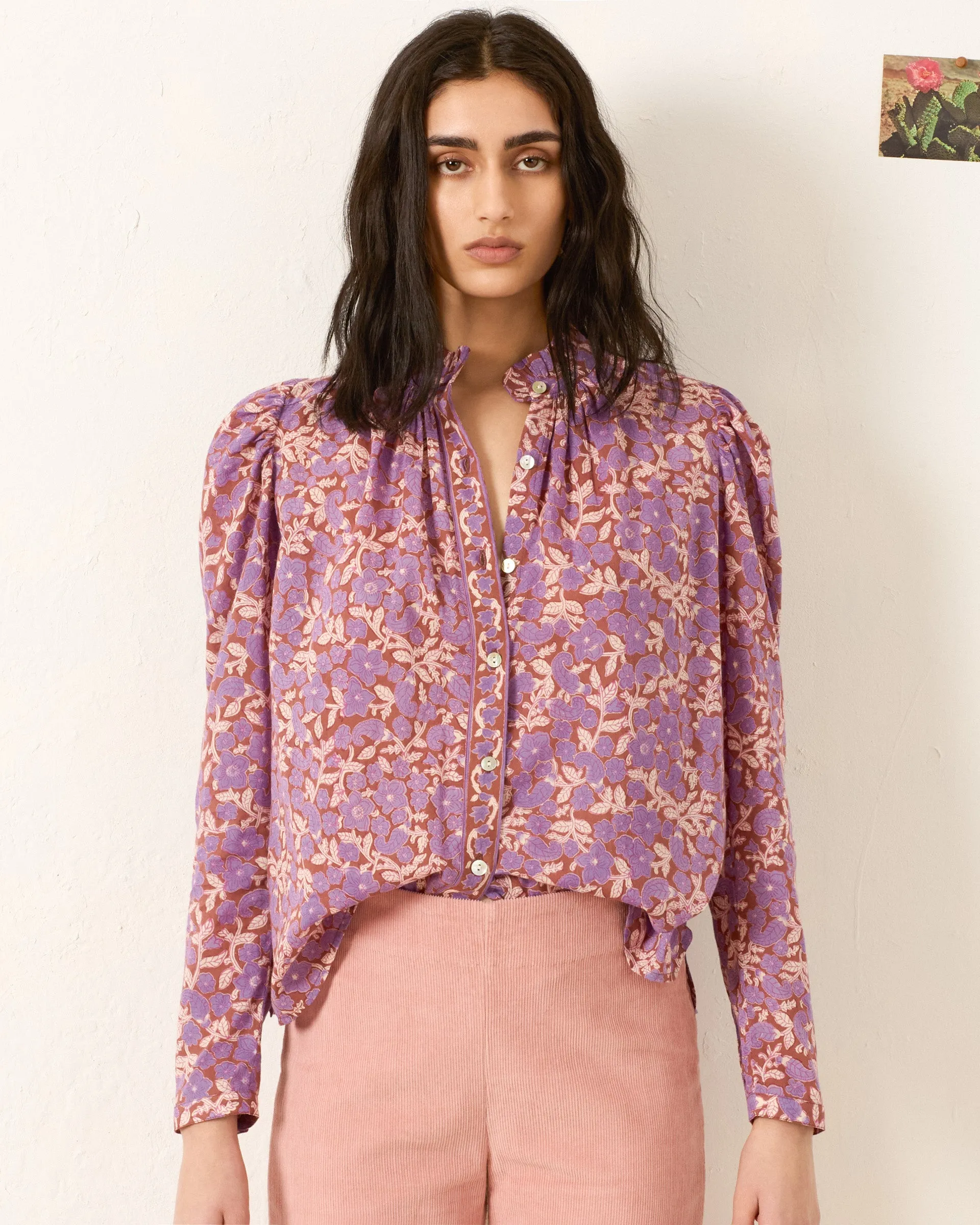 Artemis Twilight Floral Shirt sold by Alix of Bohemia