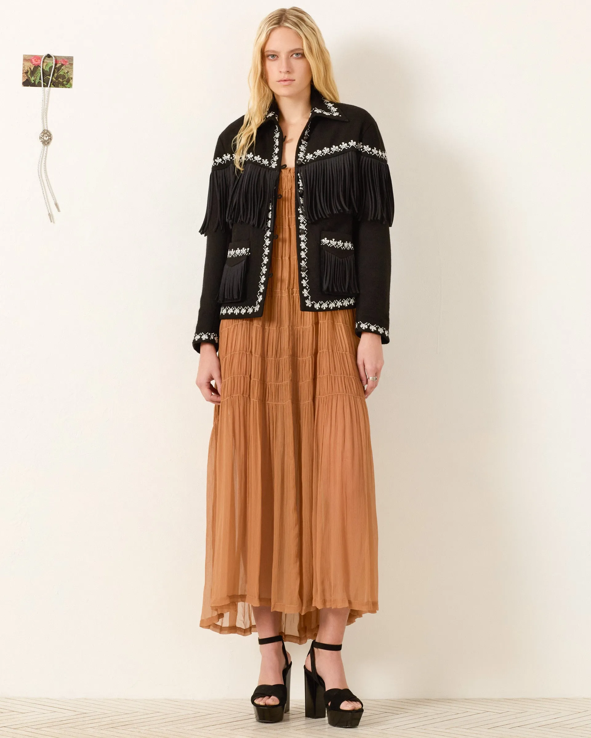 Jude Raven Fringe Jacket sold by Alix of Bohemia product image thumbnail 5