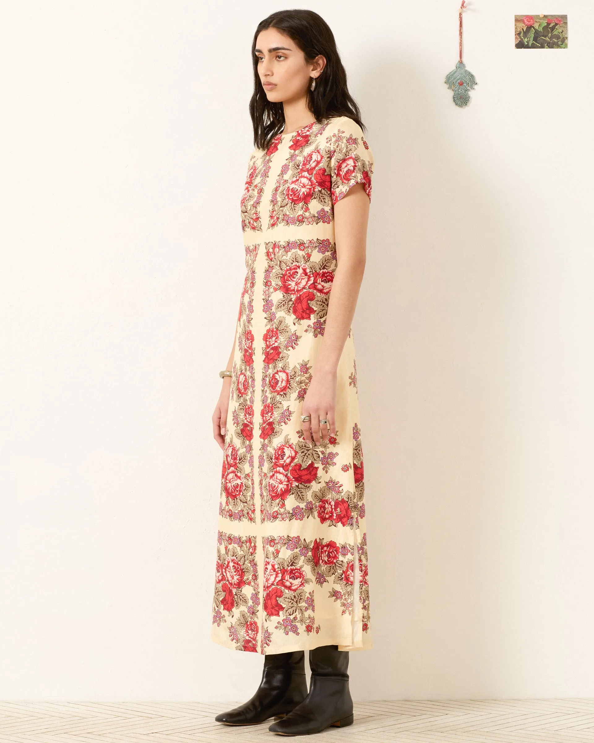 Preeti Rosebush Silk Dress sold by Alix of Bohemia product image thumbnail 4