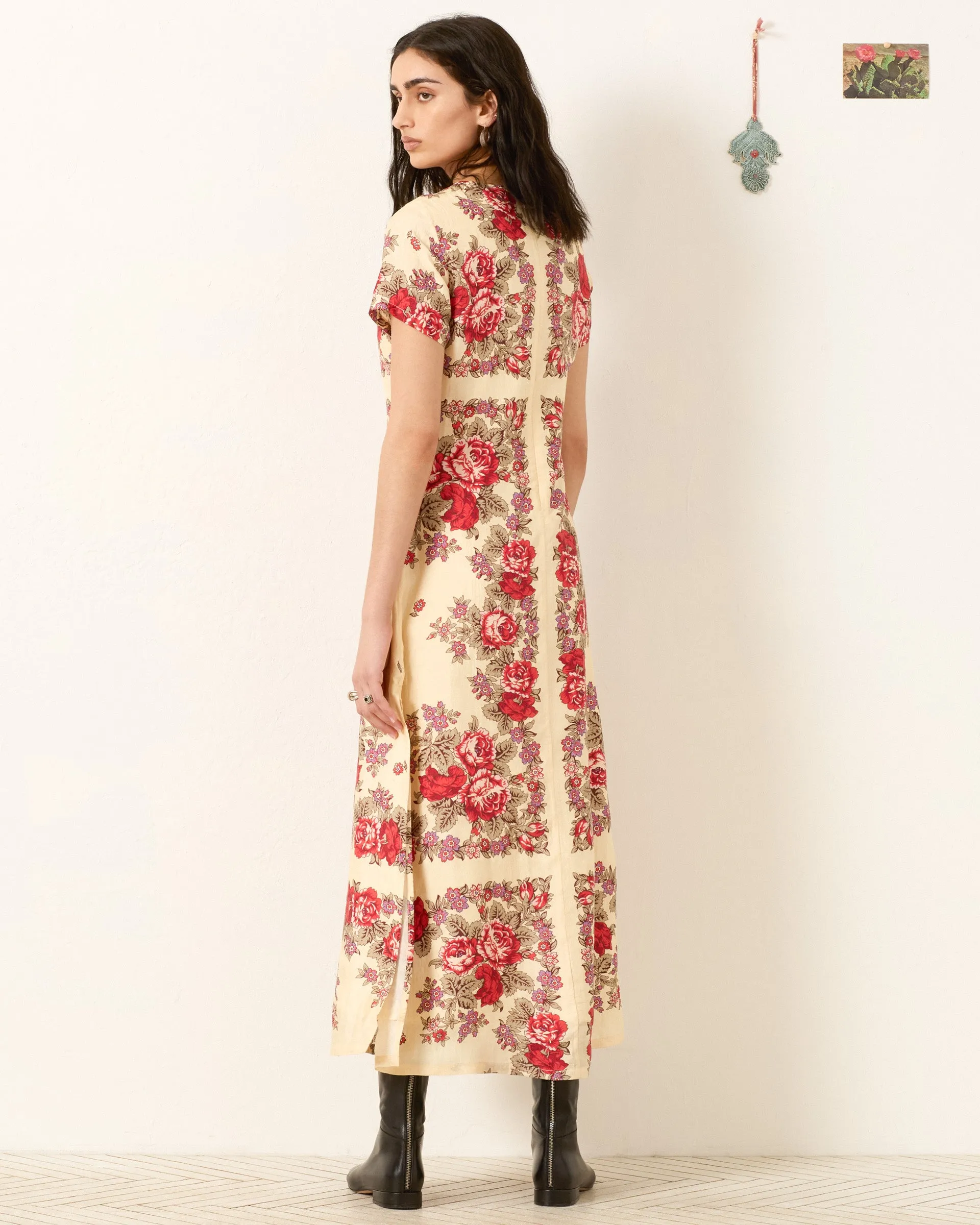 Preeti Rosebush Silk Dress sold by Alix of Bohemia product image thumbnail 5