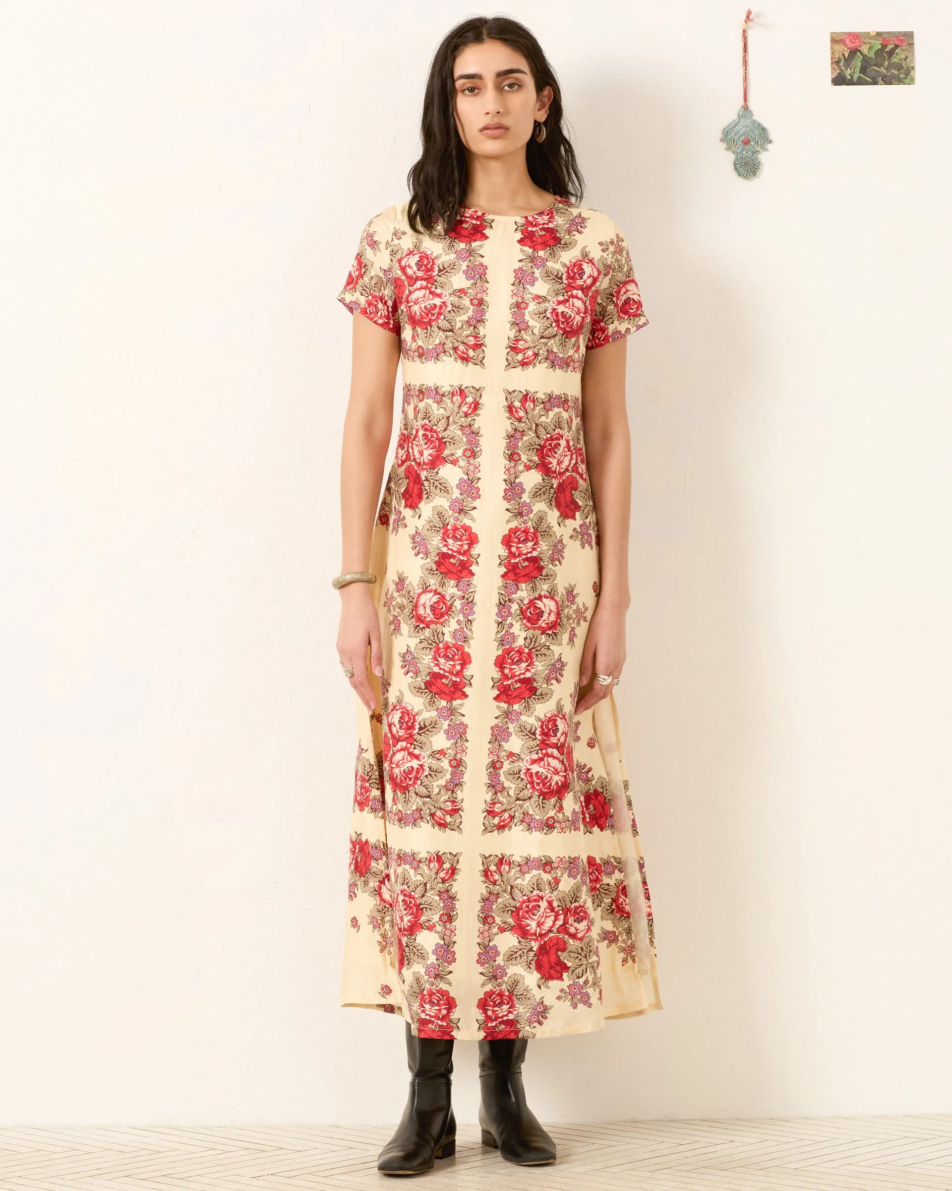Preeti Rosebush Silk Dress sold by Alix of Bohemia product image thumbnail 3