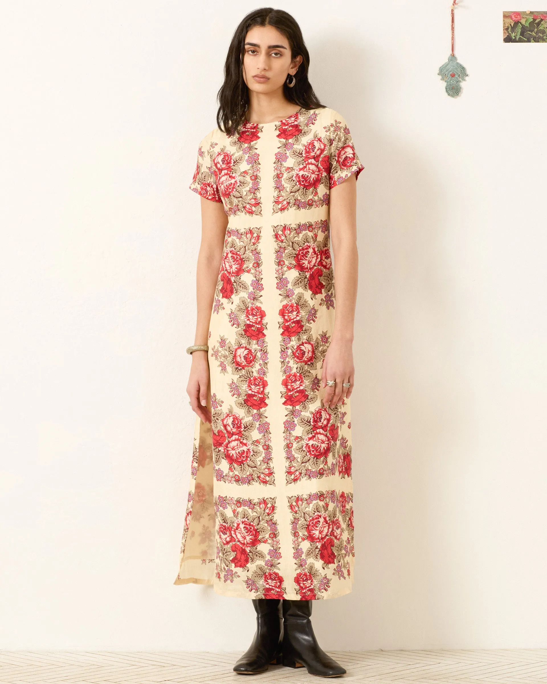 Preeti Rosebush Silk Dress sold by Alix of Bohemia