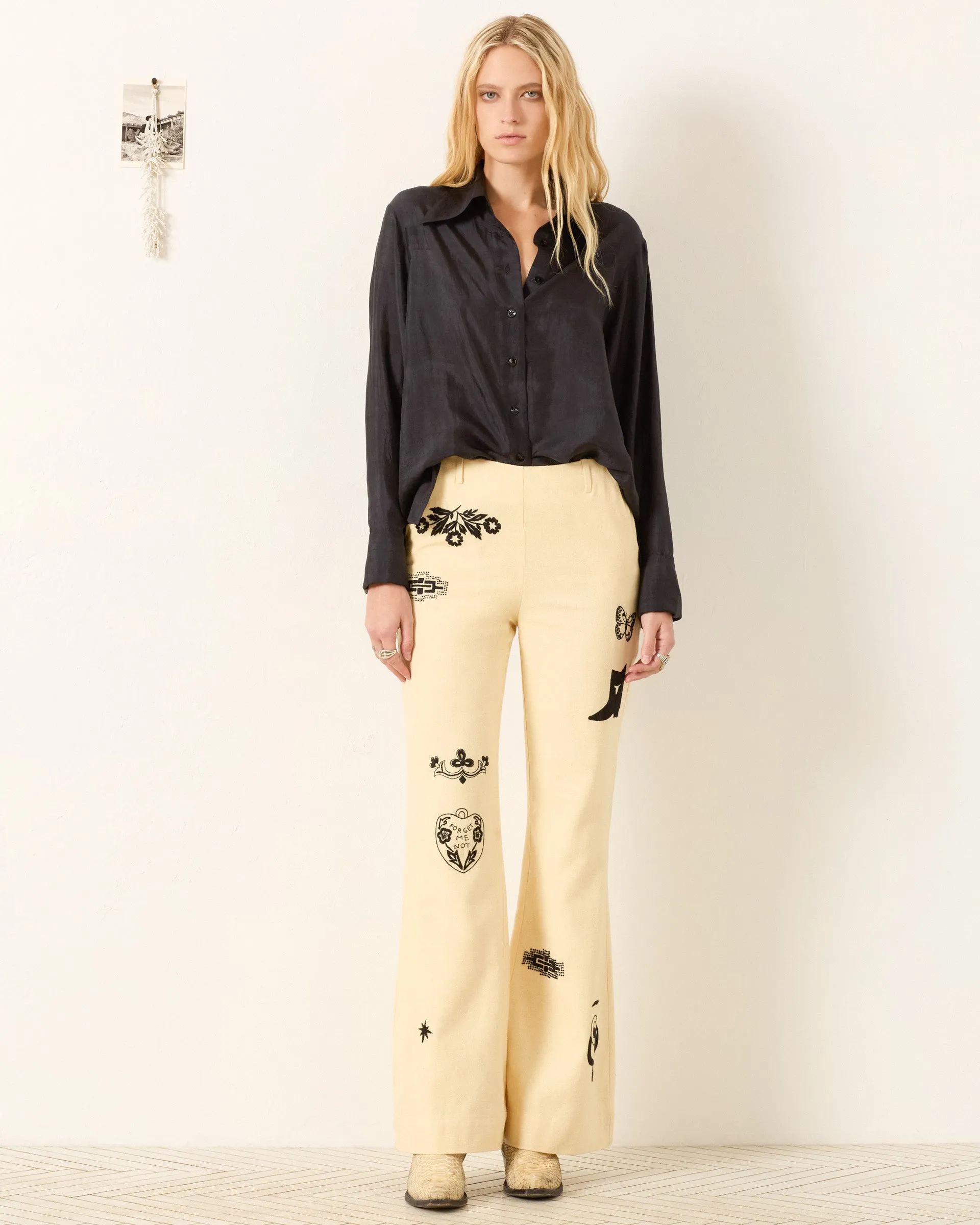 Dana Onyx Silk Shirt sold by Alix of Bohemia product image thumbnail 2