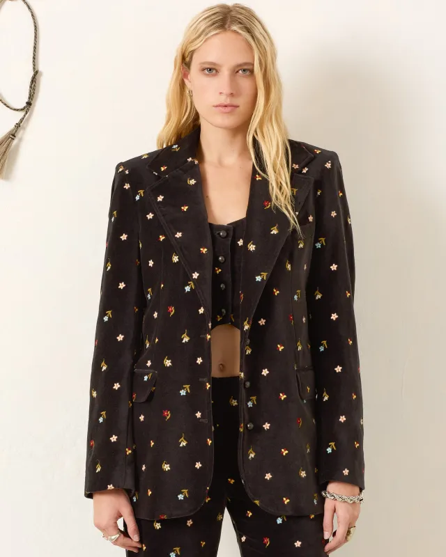 Afternoon Onyx Bouquet Blazer sold by Alix of Bohemia