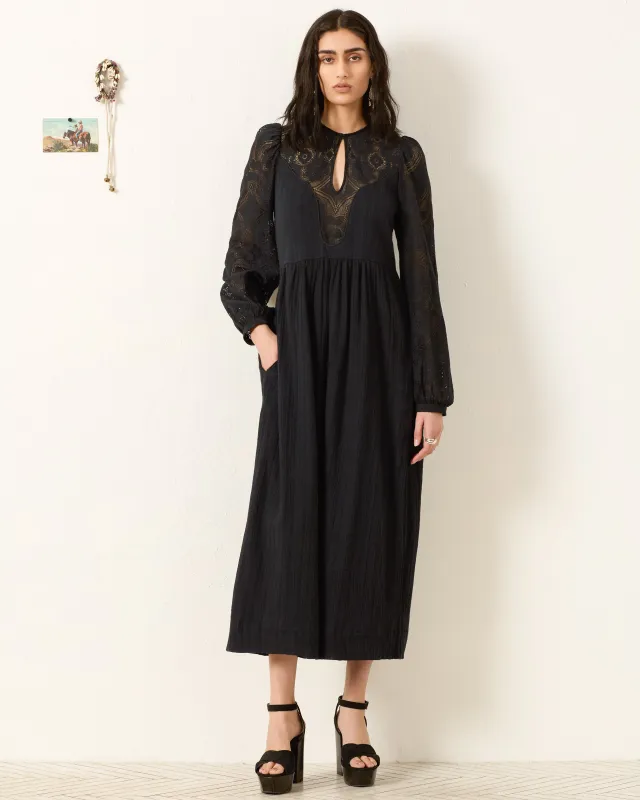 Winifred Shadow Lace Dress made by Alix of Bohemia