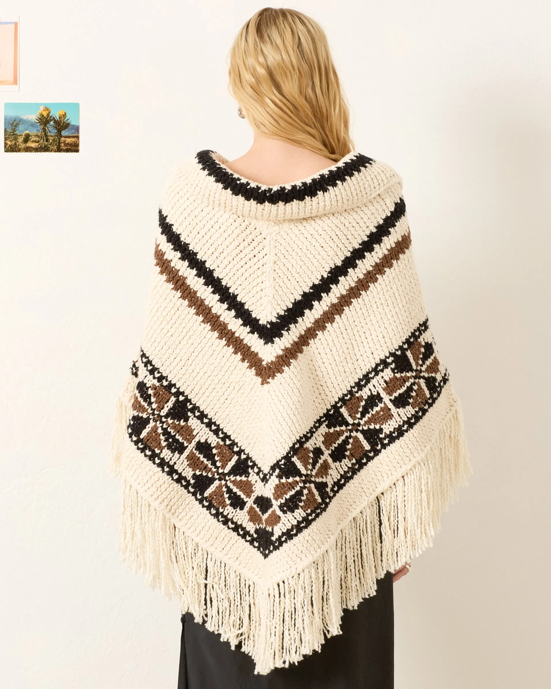 Faune Rawhide Knit Poncho sold by Alix of Bohemia product image thumbnail 4