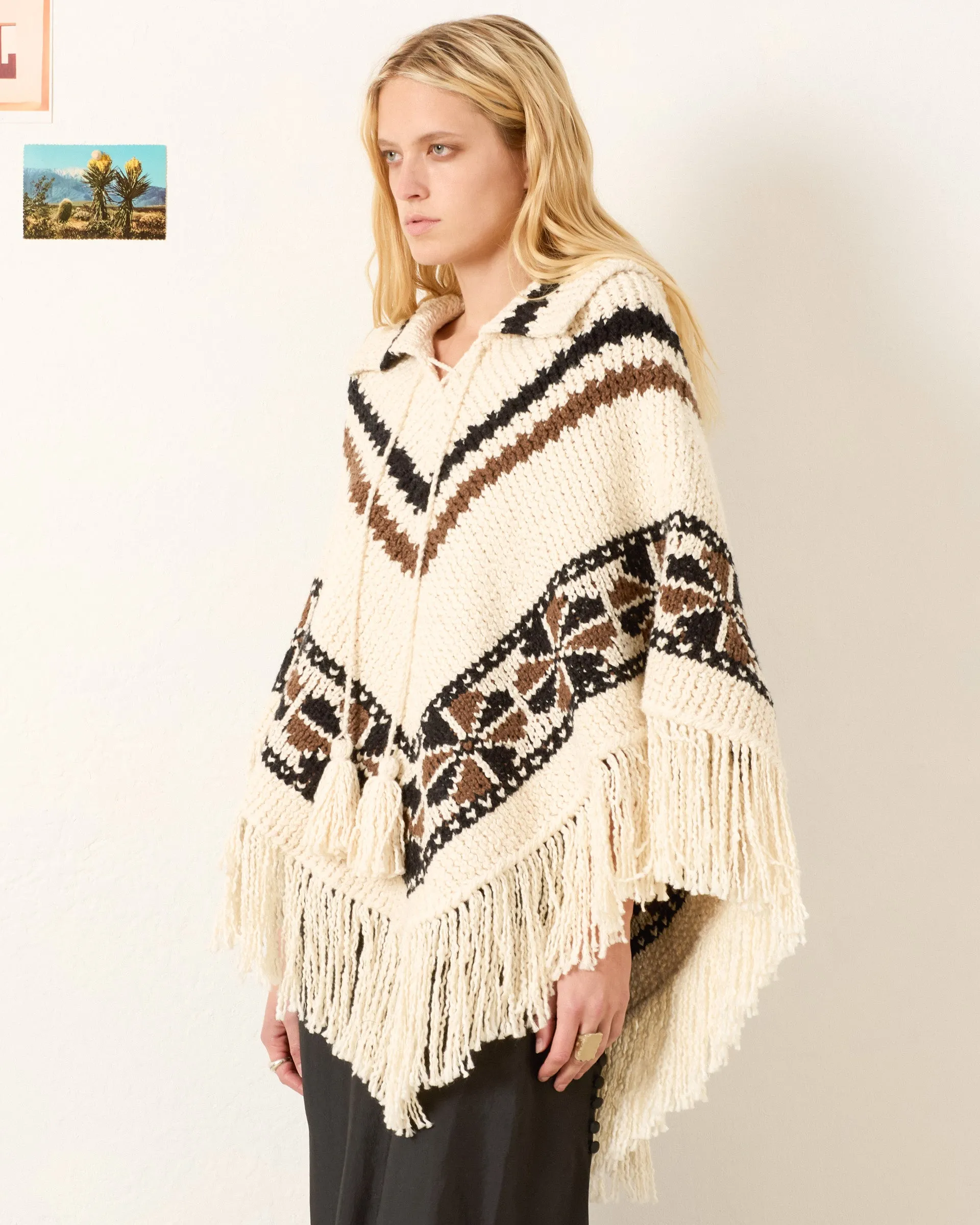 Faune Rawhide Knit Poncho sold by Alix of Bohemia product image thumbnail 2