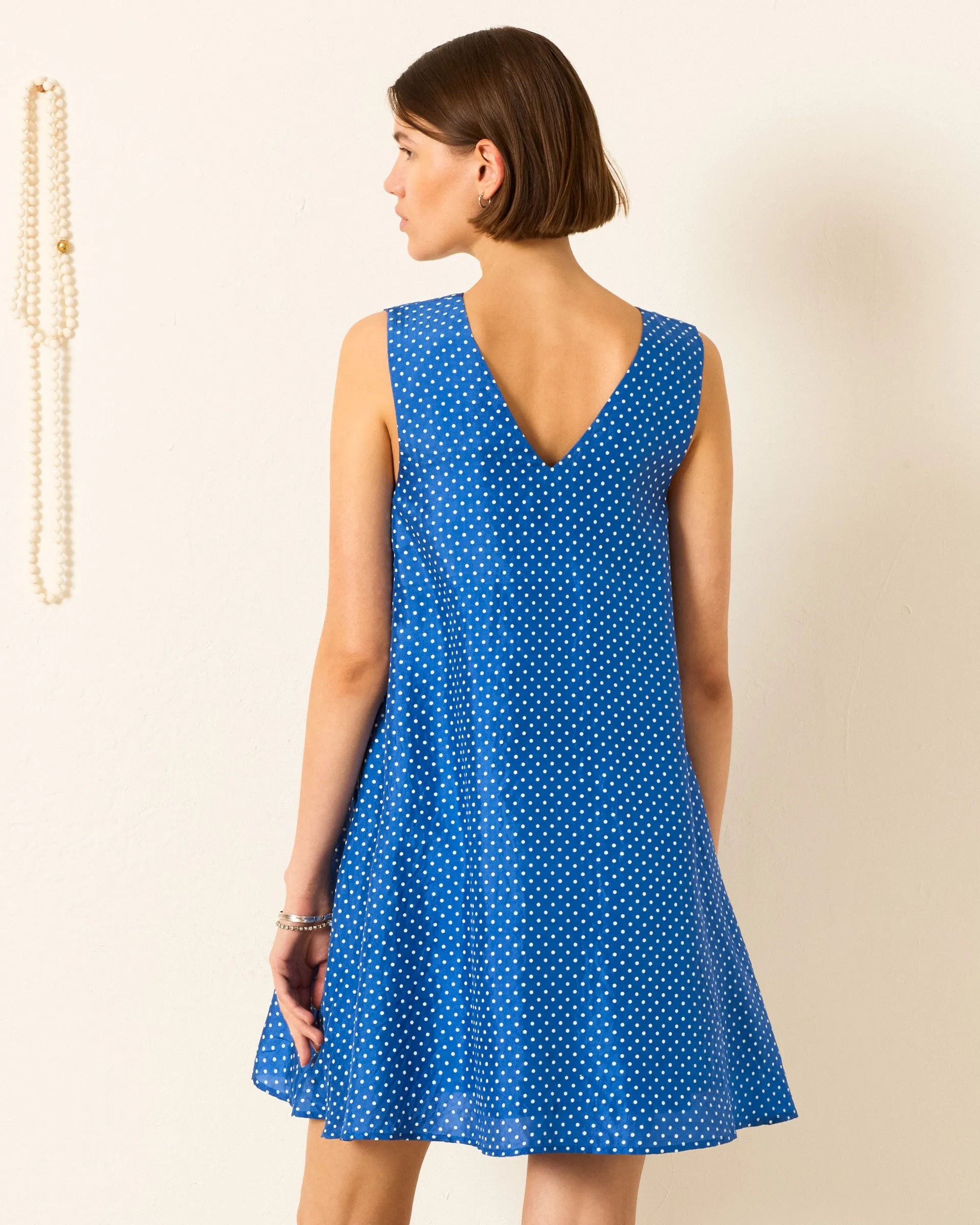 Soleil Harbor Dot Silk Dress sold by Alix of Bohemia product image thumbnail 3