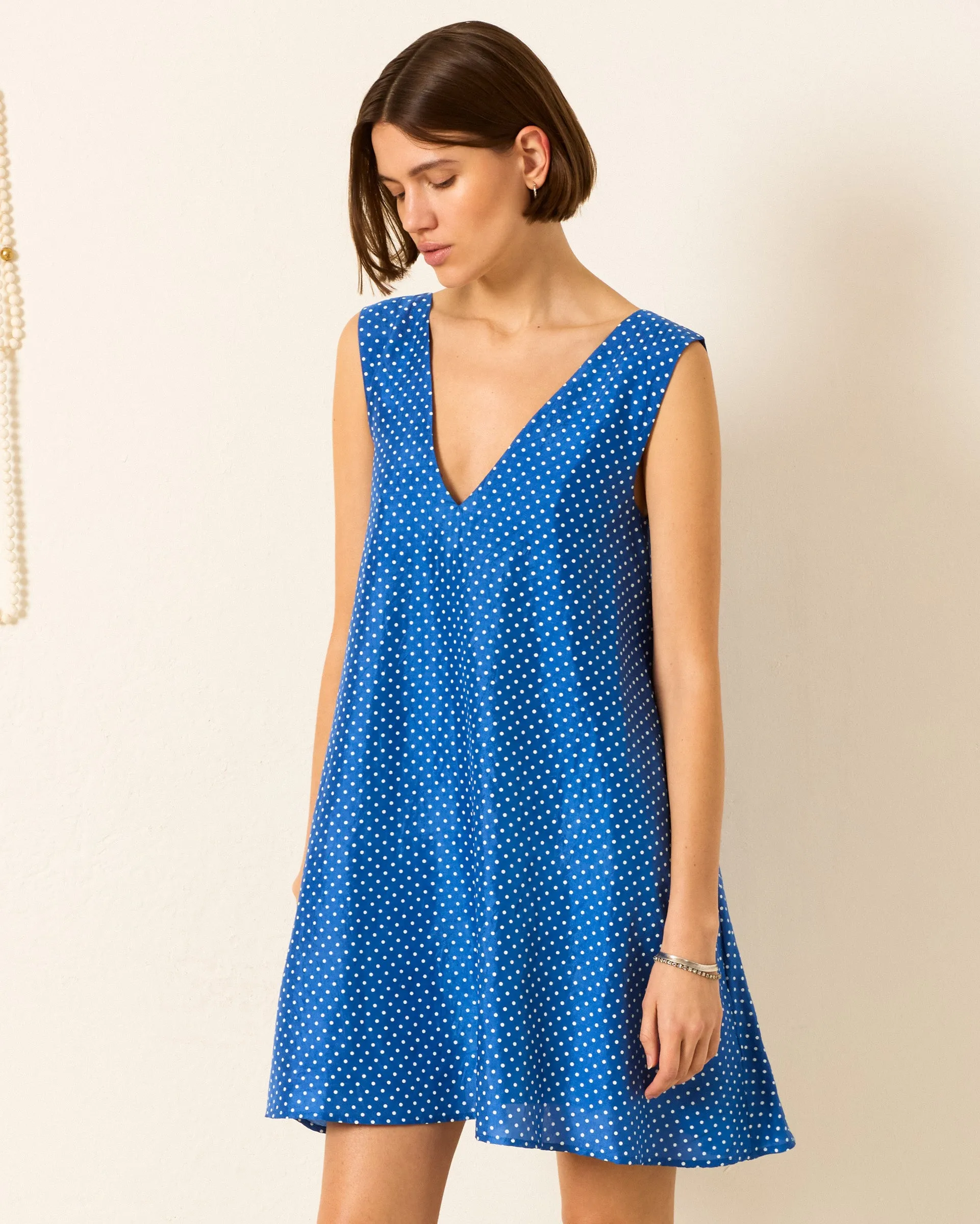 Soleil Harbor Dot Silk Dress sold by Alix of Bohemia