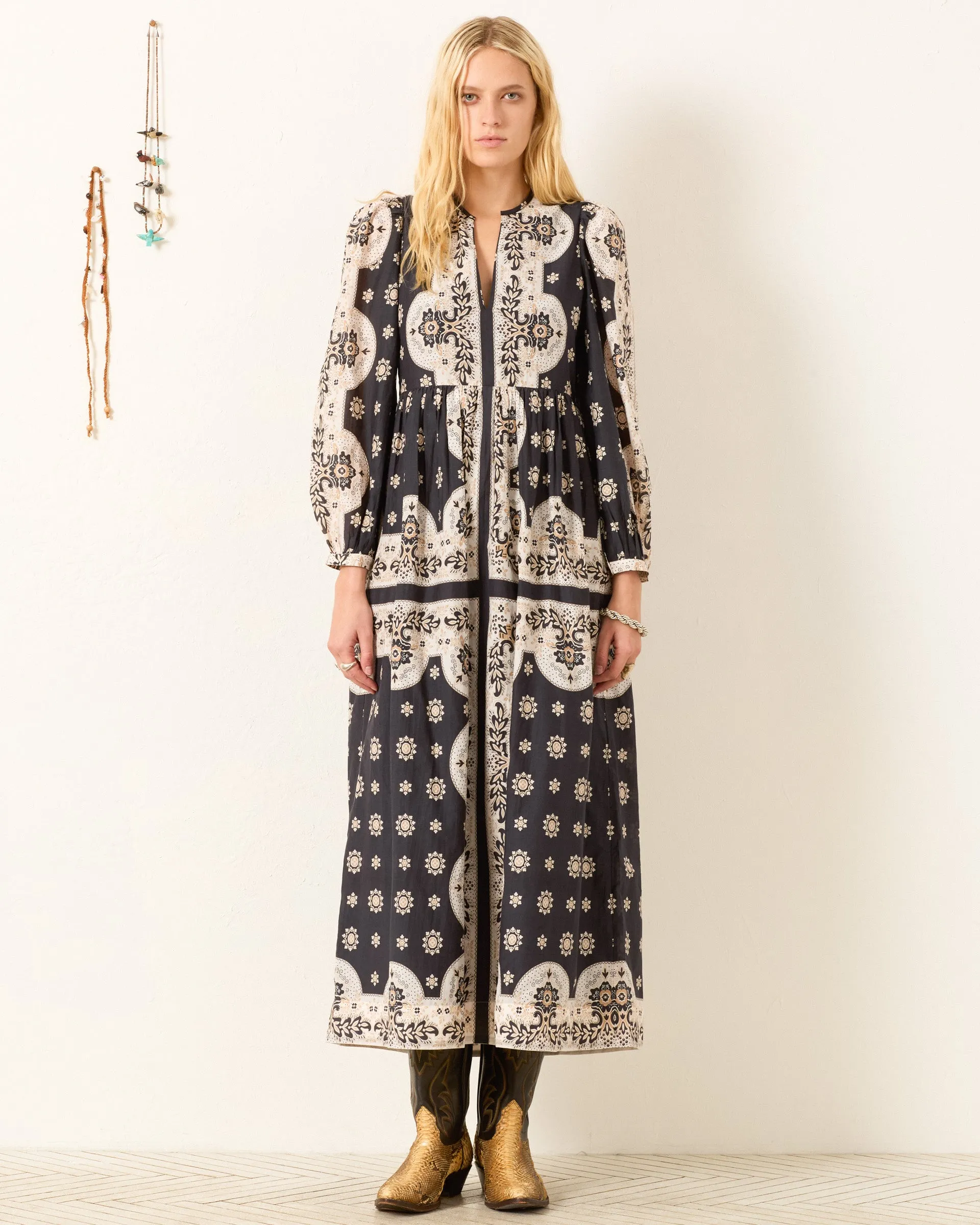 Winifred Bronco Bandana Dress sold by Alix of Bohemia