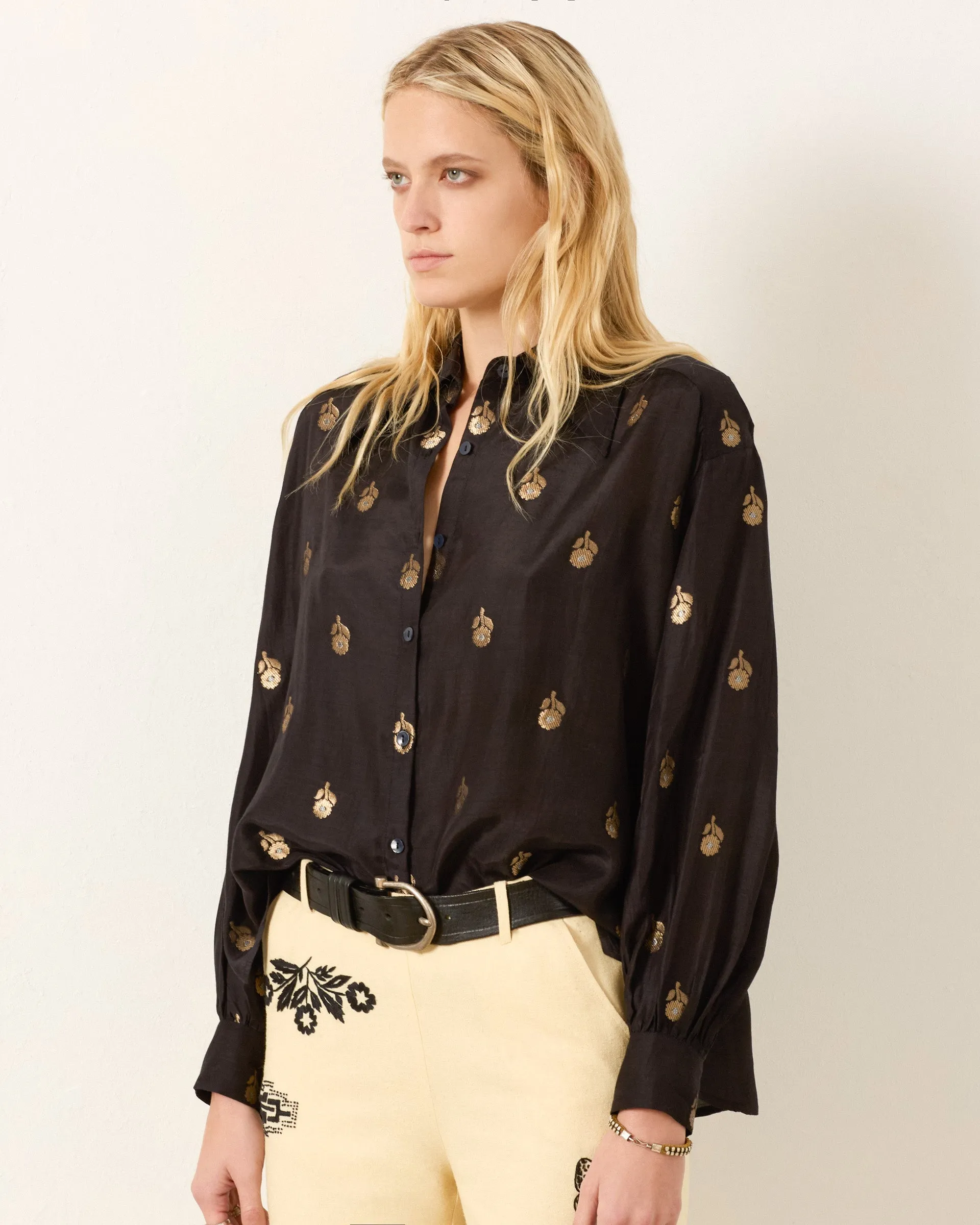 Emery Shadow Bamboo Shirt sold by Alix of Bohemia product image thumbnail 5