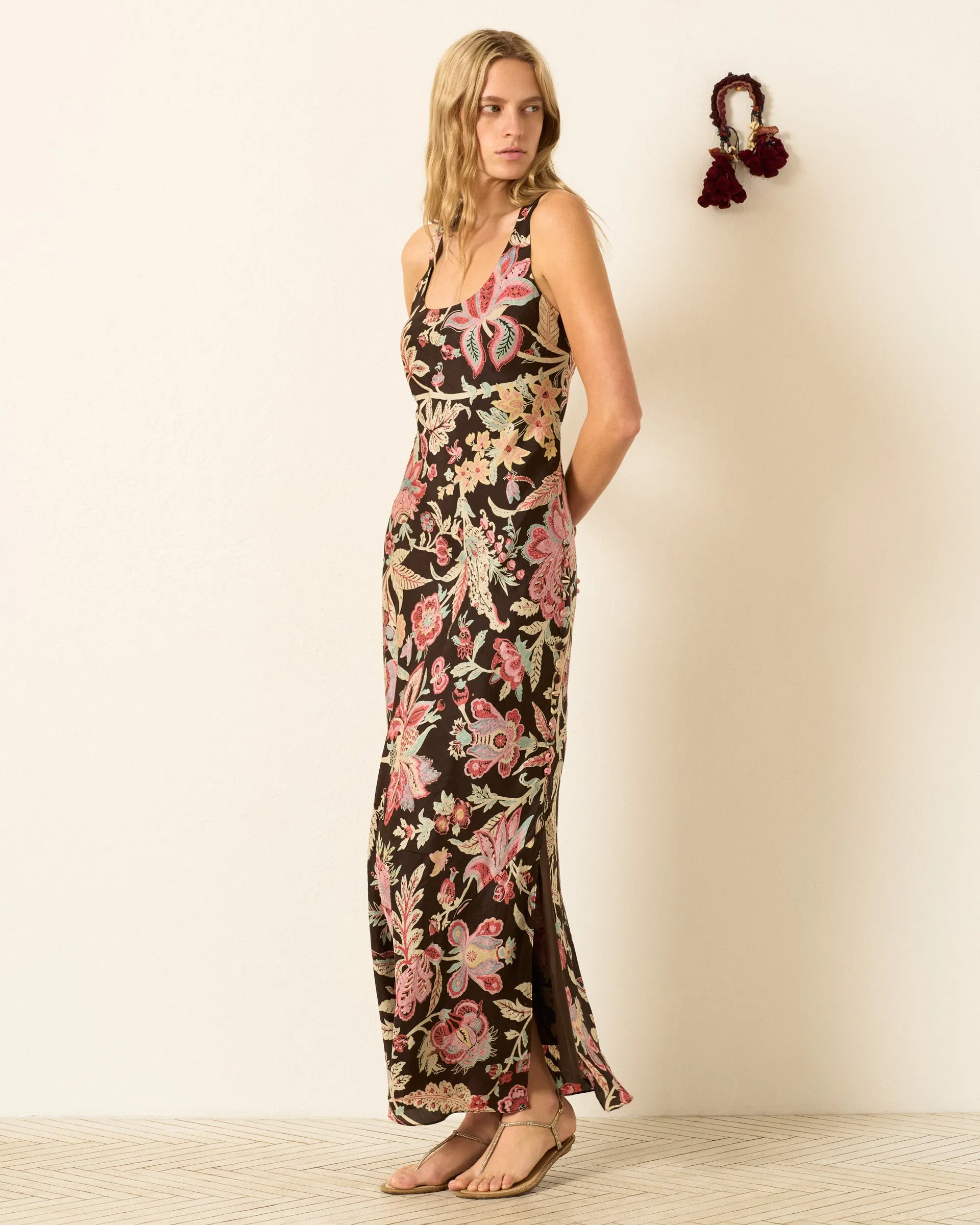 Adele Terra Floral Silk Dress sold by Alix of Bohemia product image thumbnail 2