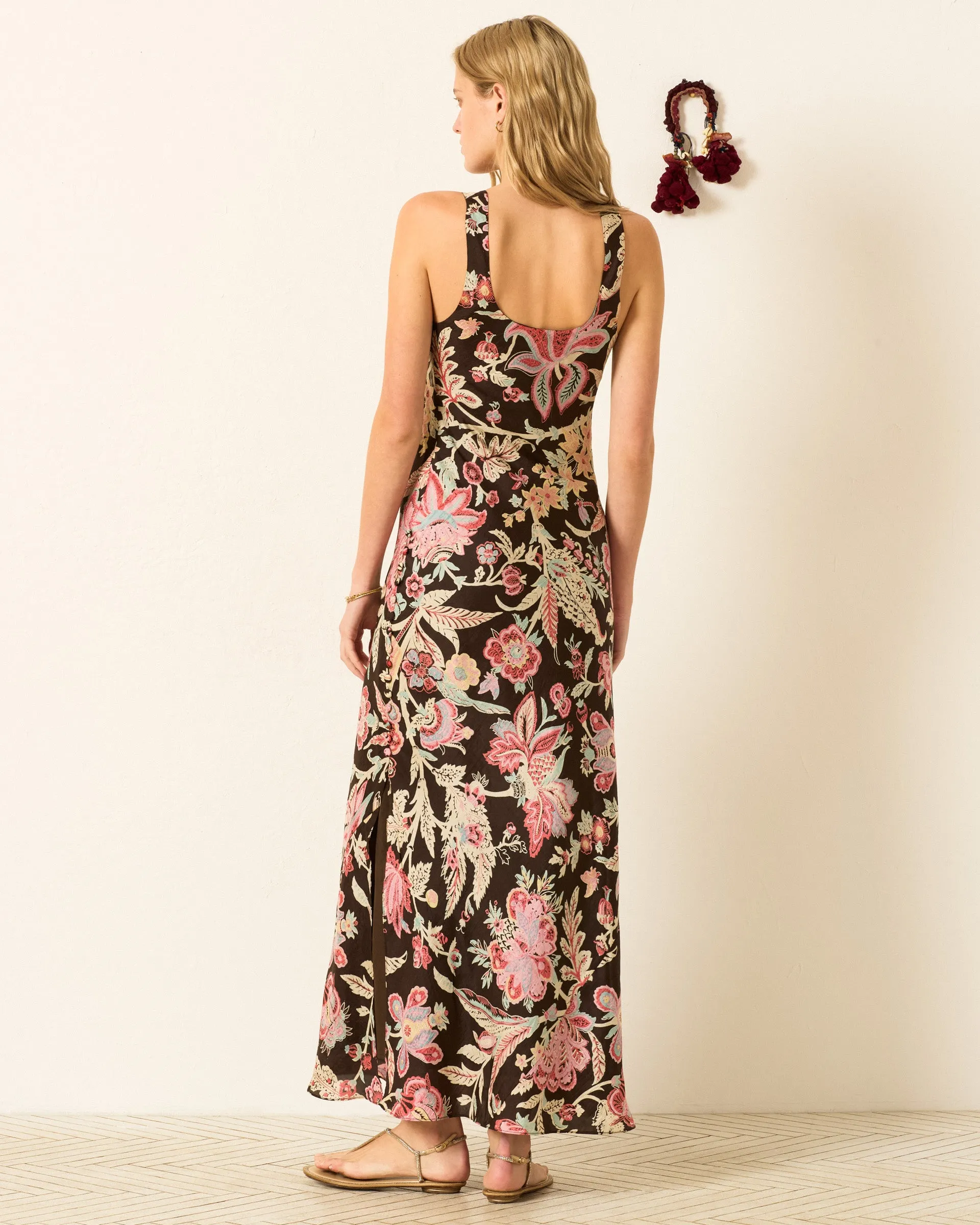 Adele Terra Floral Silk Dress sold by Alix of Bohemia product image thumbnail 3
