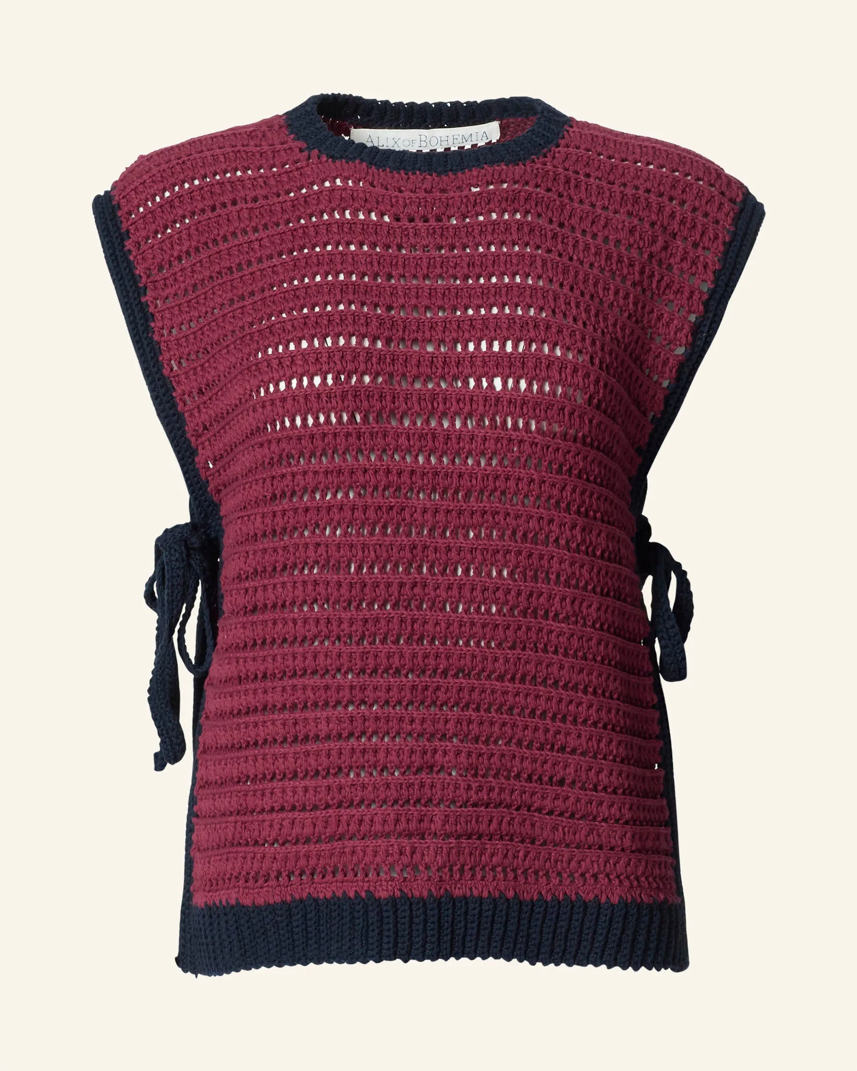 Oona Mulberry Crochet Top sold by Alix of Bohemia product image thumbnail 4