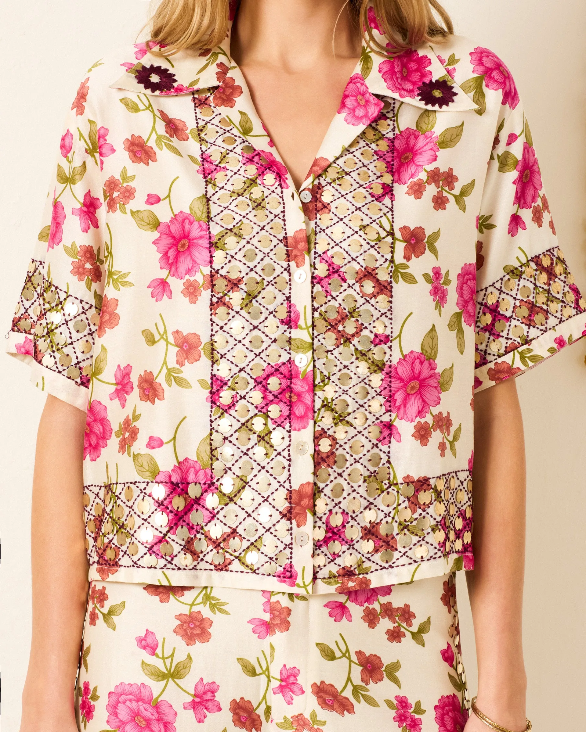 Stevie Camellia Coin Shirt sold by Alix of Bohemia product image thumbnail 2
