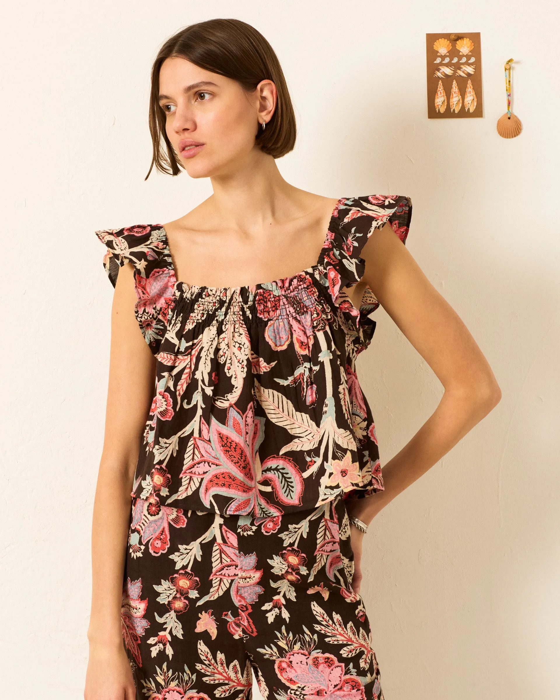Sera Terra Floral Top sold by Alix of Bohemia