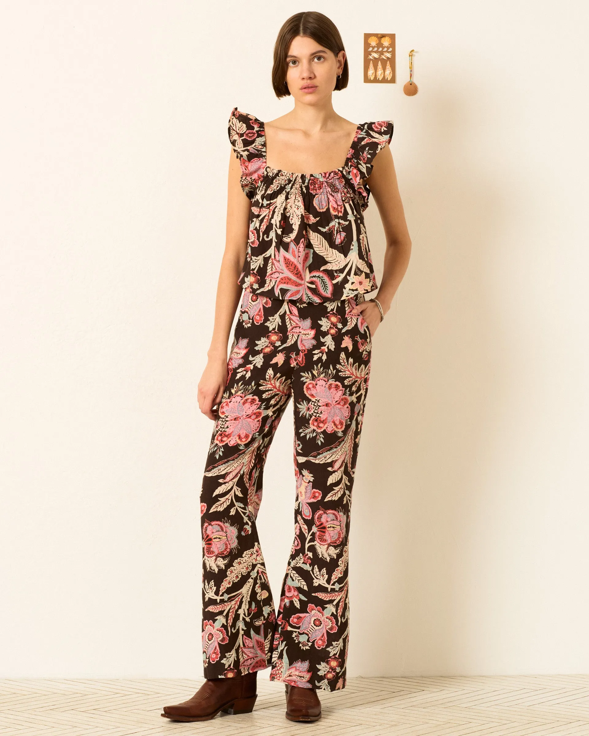 Sera Terra Floral Top sold by Alix of Bohemia product image thumbnail 4