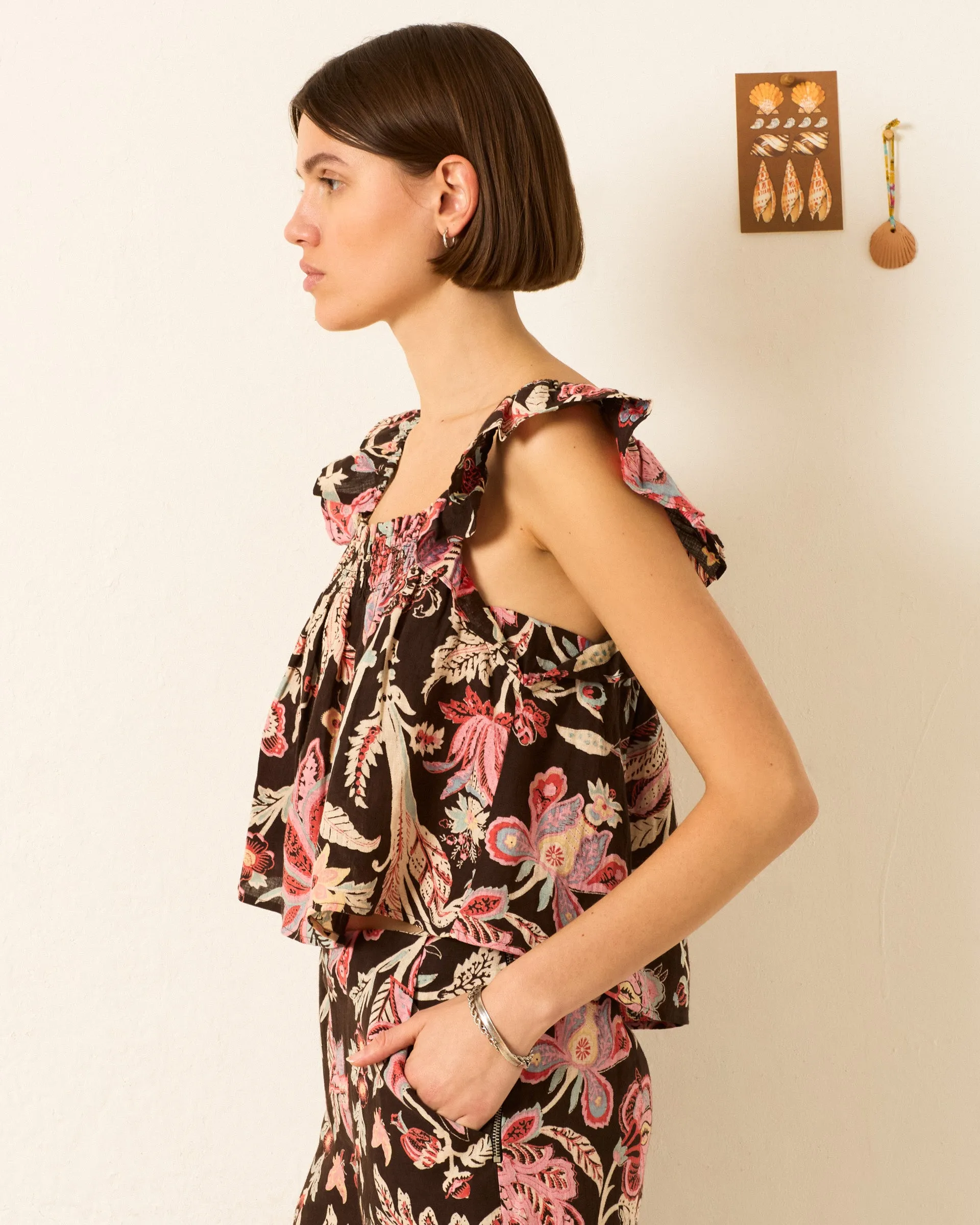 Sera Terra Floral Top sold by Alix of Bohemia product image thumbnail 3