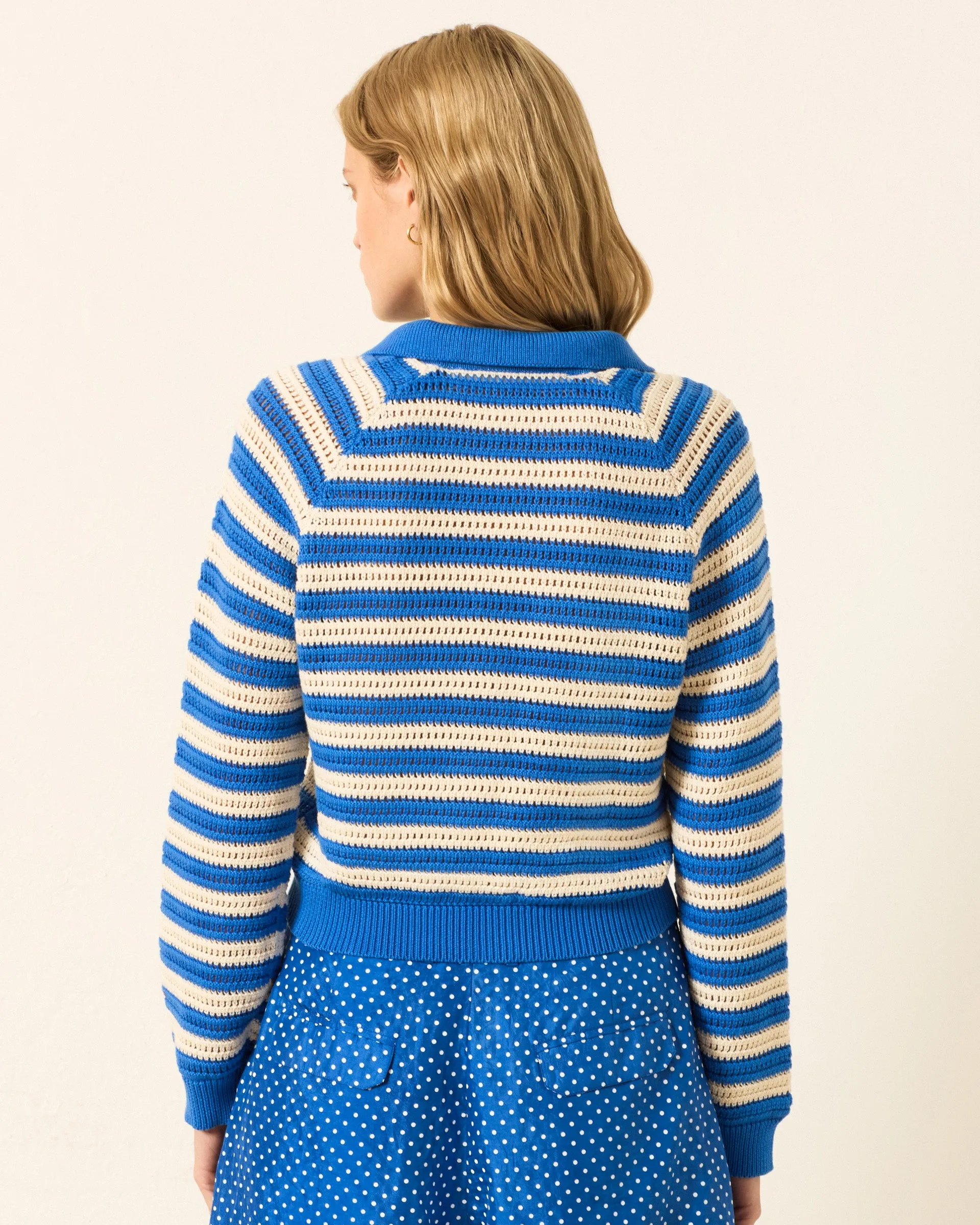 Liza Nautical Crochet Top sold by Alix of Bohemia product image thumbnail 5