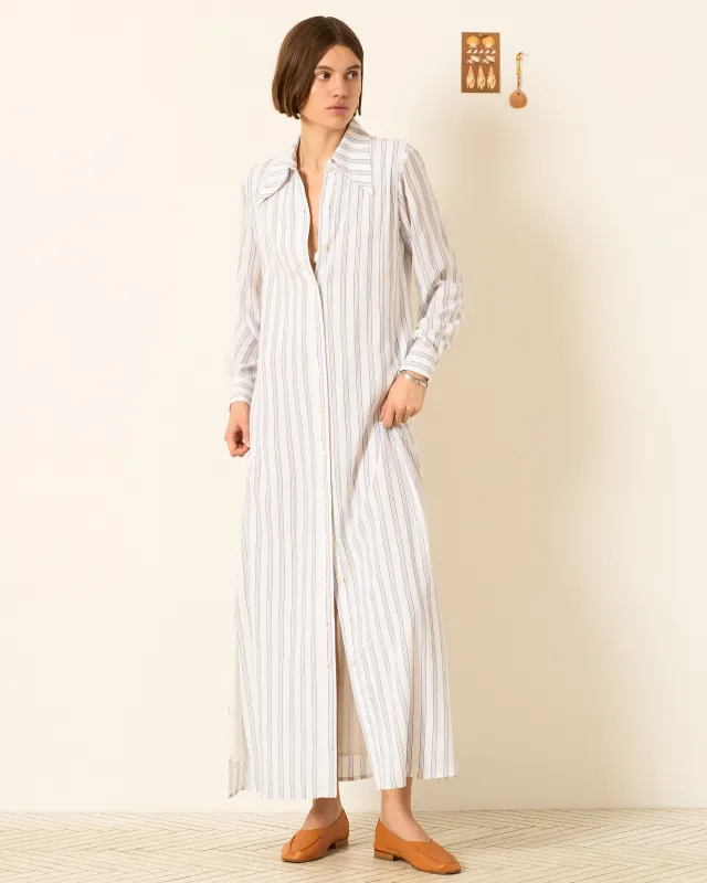 Lotte Coastal Stripe Dress made by Alix of Bohemia