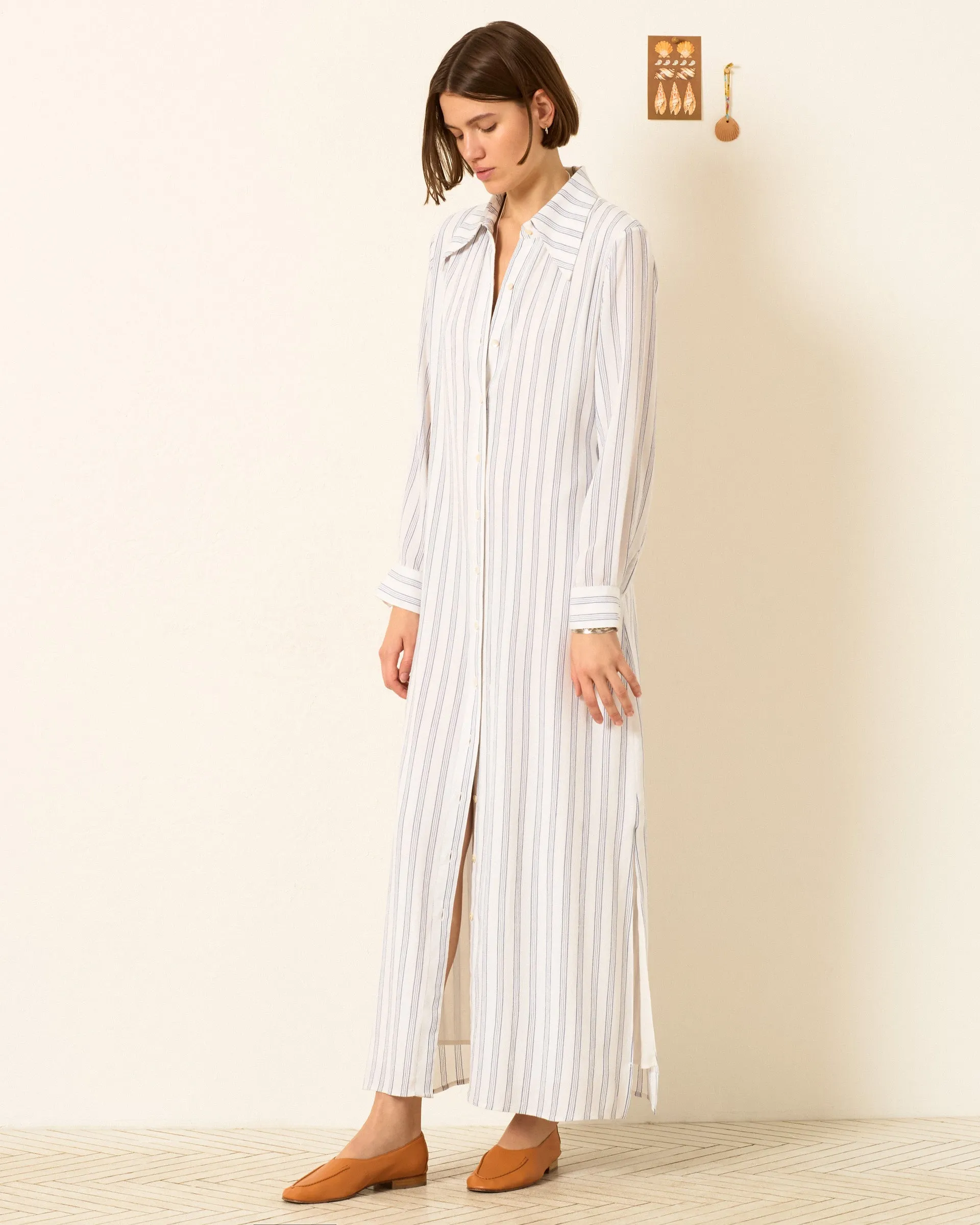 Lotte Coastal Stripe Dress sold by Alix of Bohemia product image thumbnail 3