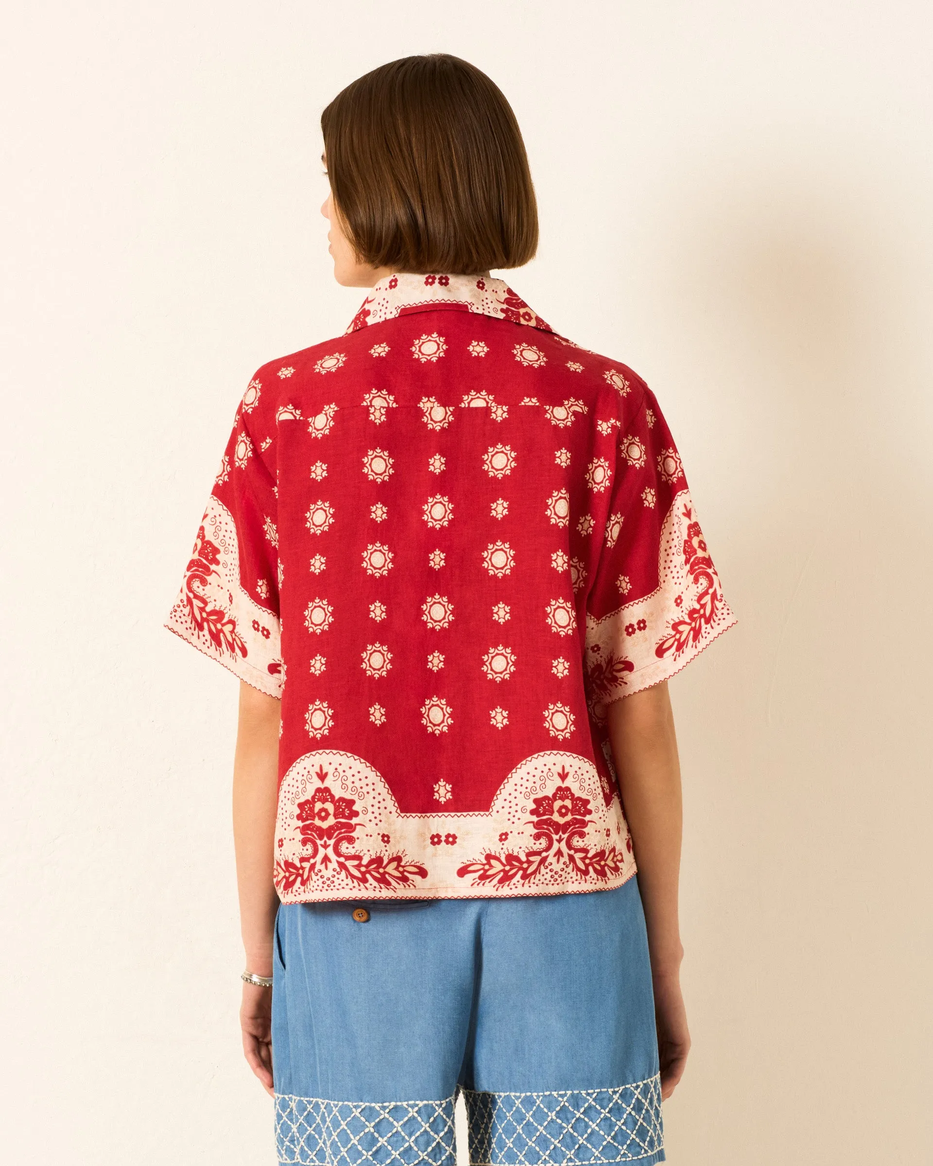 Stevie Lava Bandana Shirt sold by Alix of Bohemia product image thumbnail 4