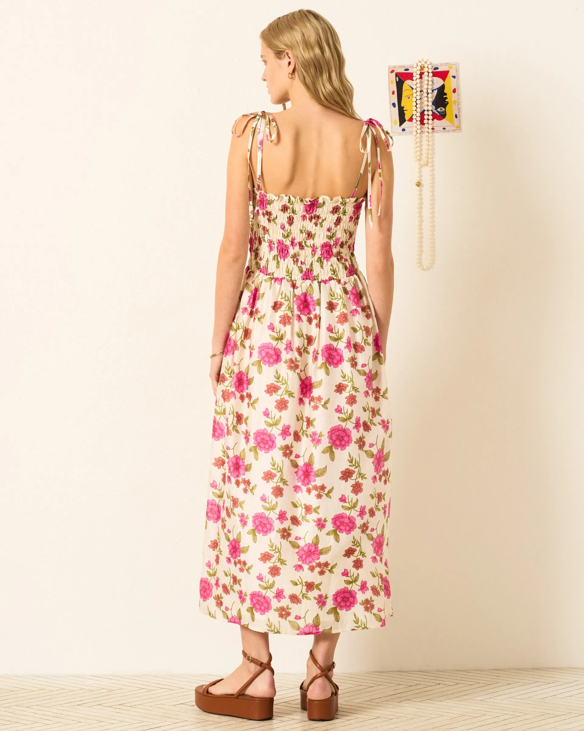 Kaia Pink Camellia Dress sold by Alix of Bohemia product image thumbnail 4