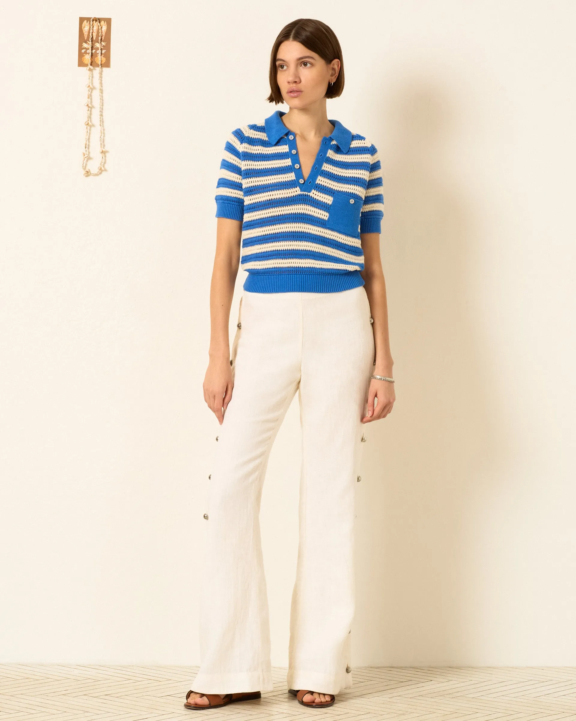 Lessi Nautical Crochet Top sold by Alix of Bohemia product image thumbnail 2