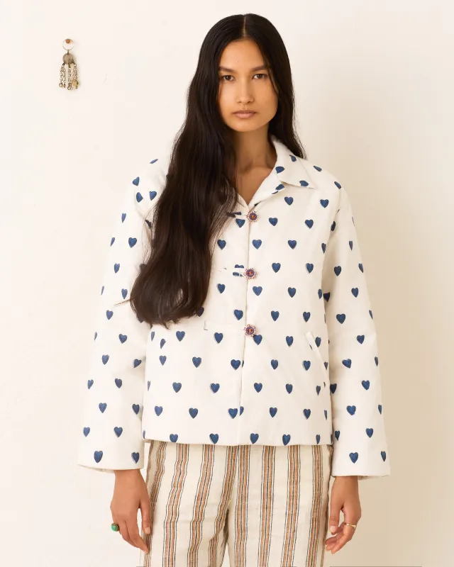 Western Indigo Heart Jacket sold by Alix of Bohemia