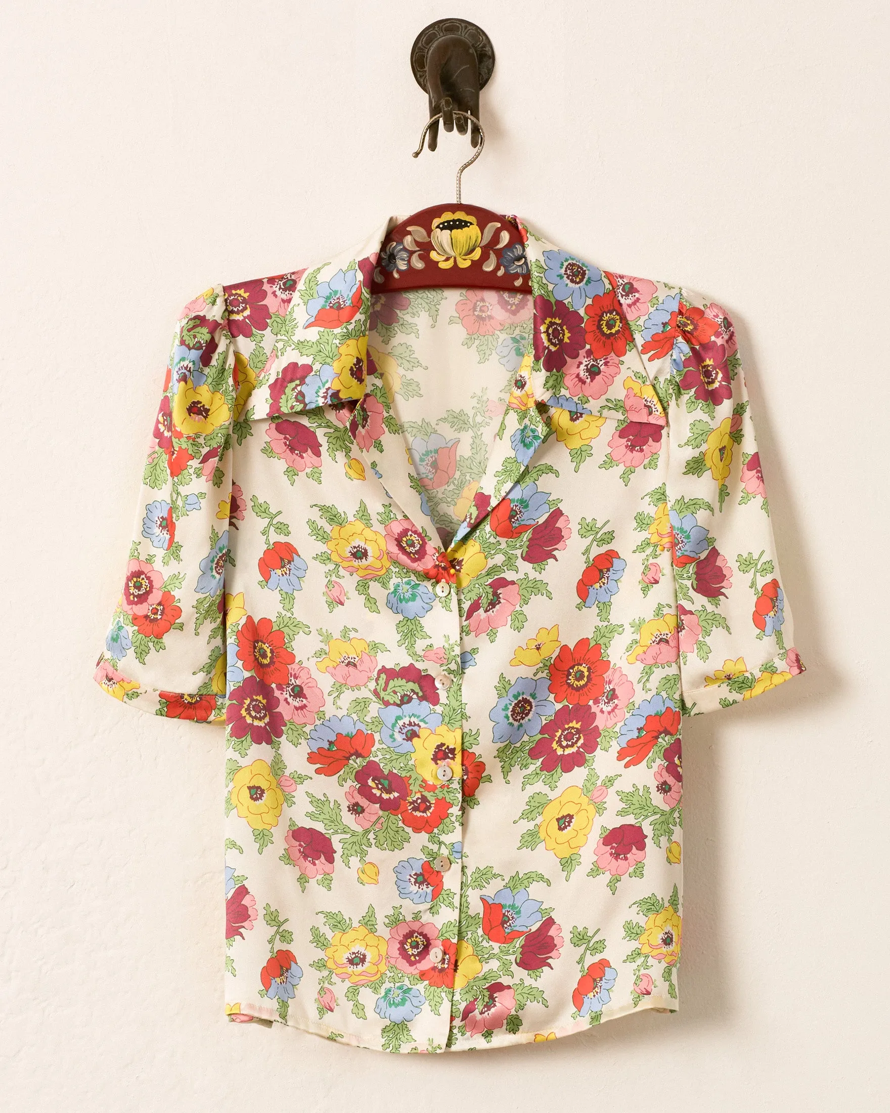 Ophelia Wildflower Silk Shirt sold by Alix of Bohemia product image thumbnail 4