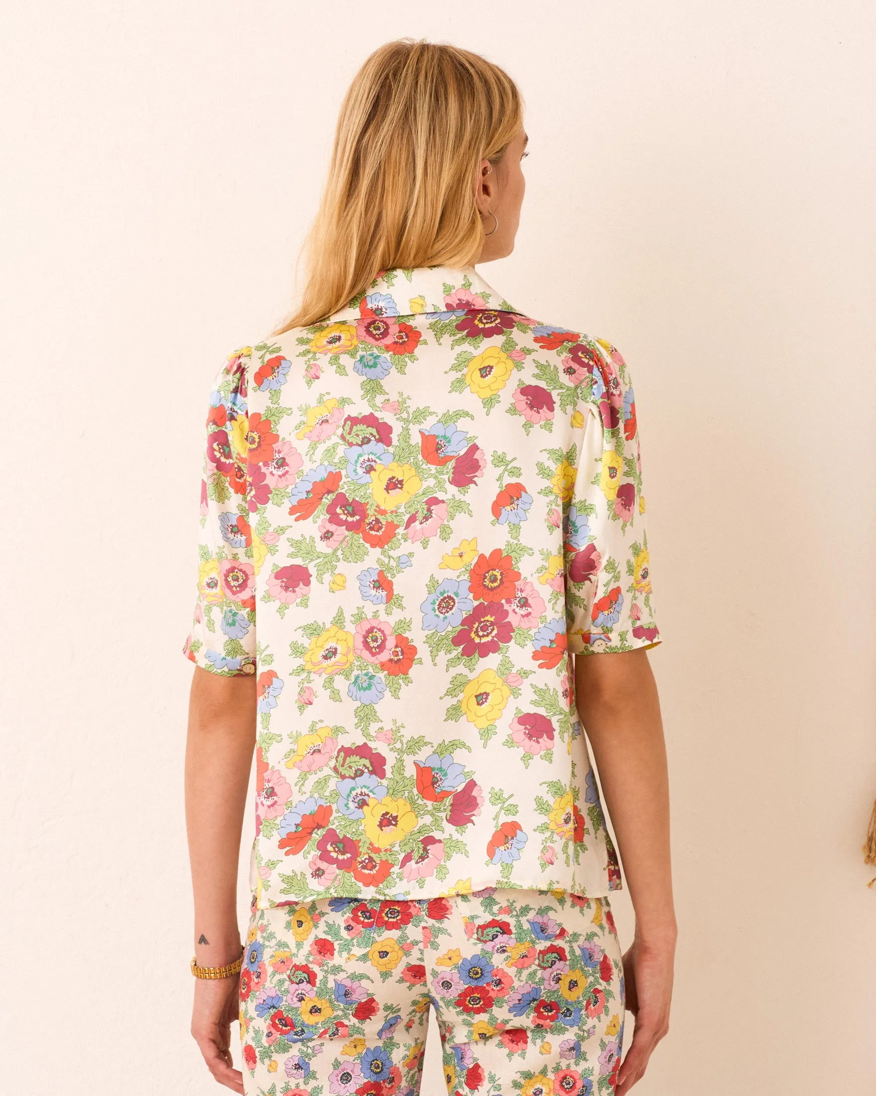 Ophelia Wildflower Silk Shirt sold by Alix of Bohemia product image thumbnail 3