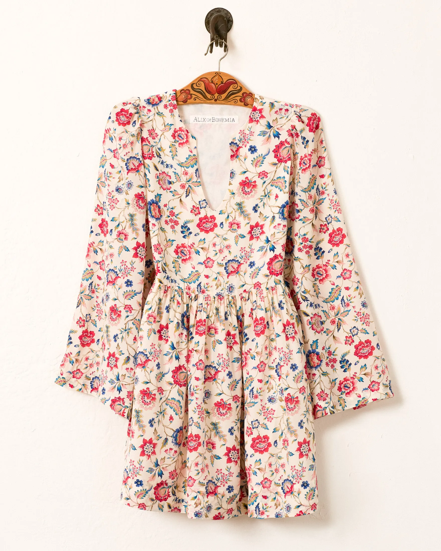 Silvie Floral Beam Silk Dress sold by Alix of Bohemia product image thumbnail 4