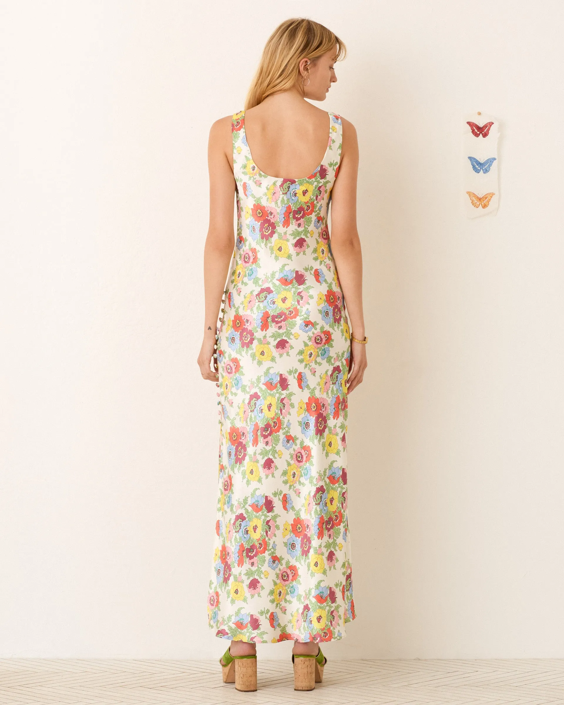 Adele Wildflower Silk Dress sold by Alix of Bohemia product image thumbnail 5