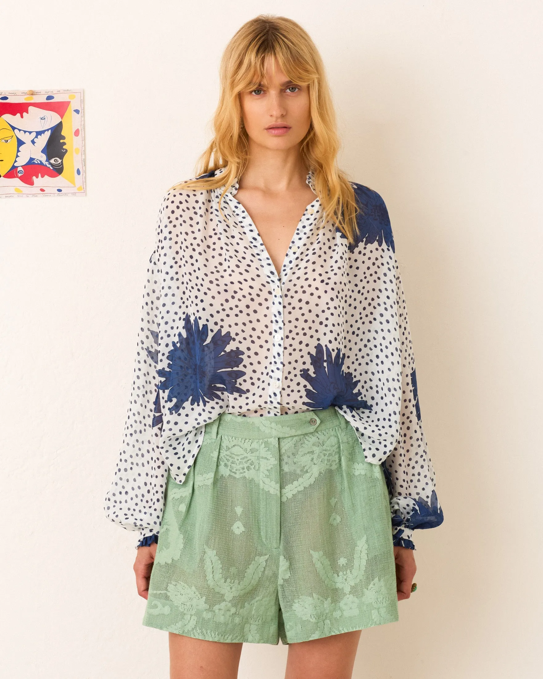 Deena Eucalyptus Lace Short sold by Alix of Bohemia product image thumbnail 4