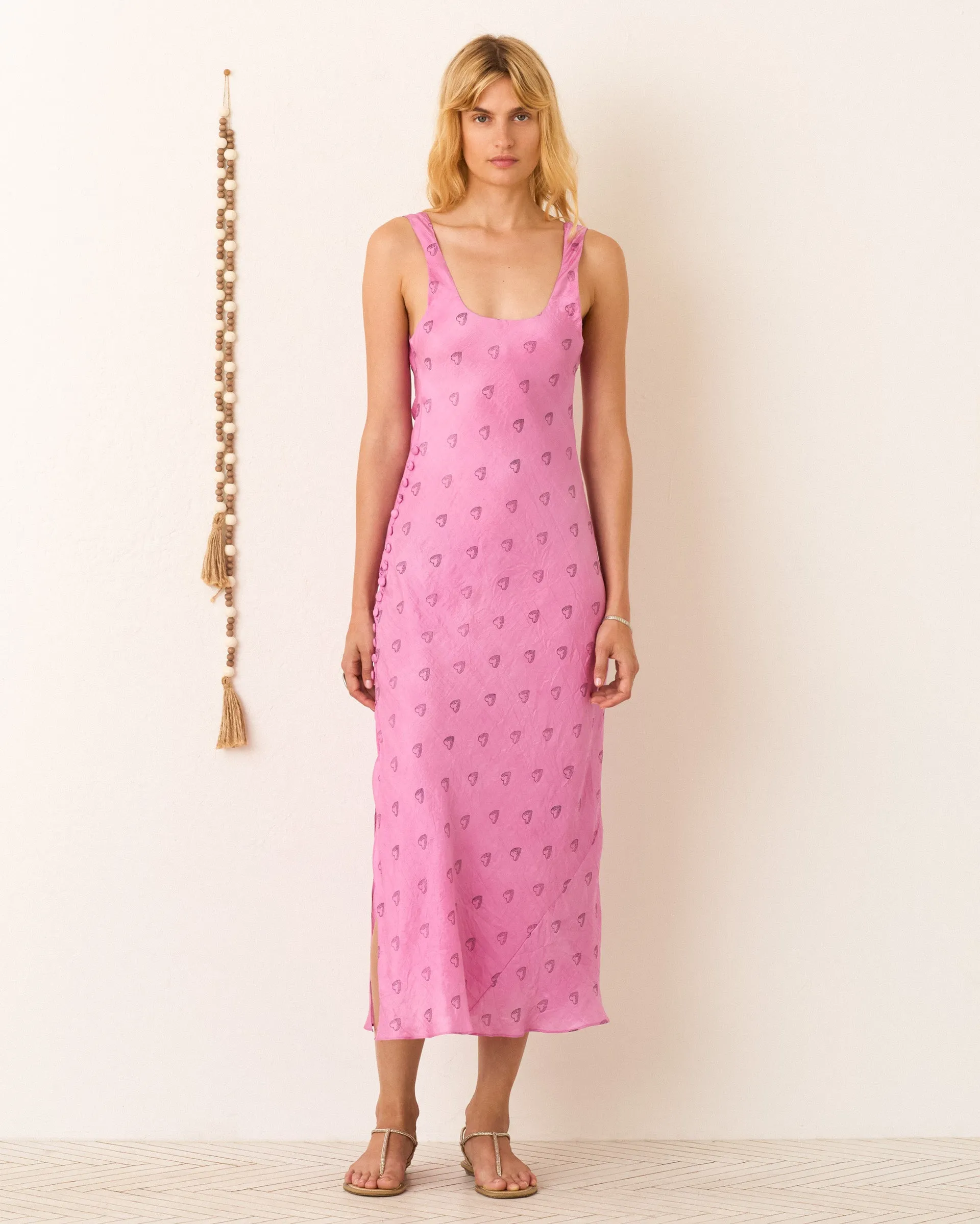 Adele Fuchsia Heart Dress sold by Alix of Bohemia