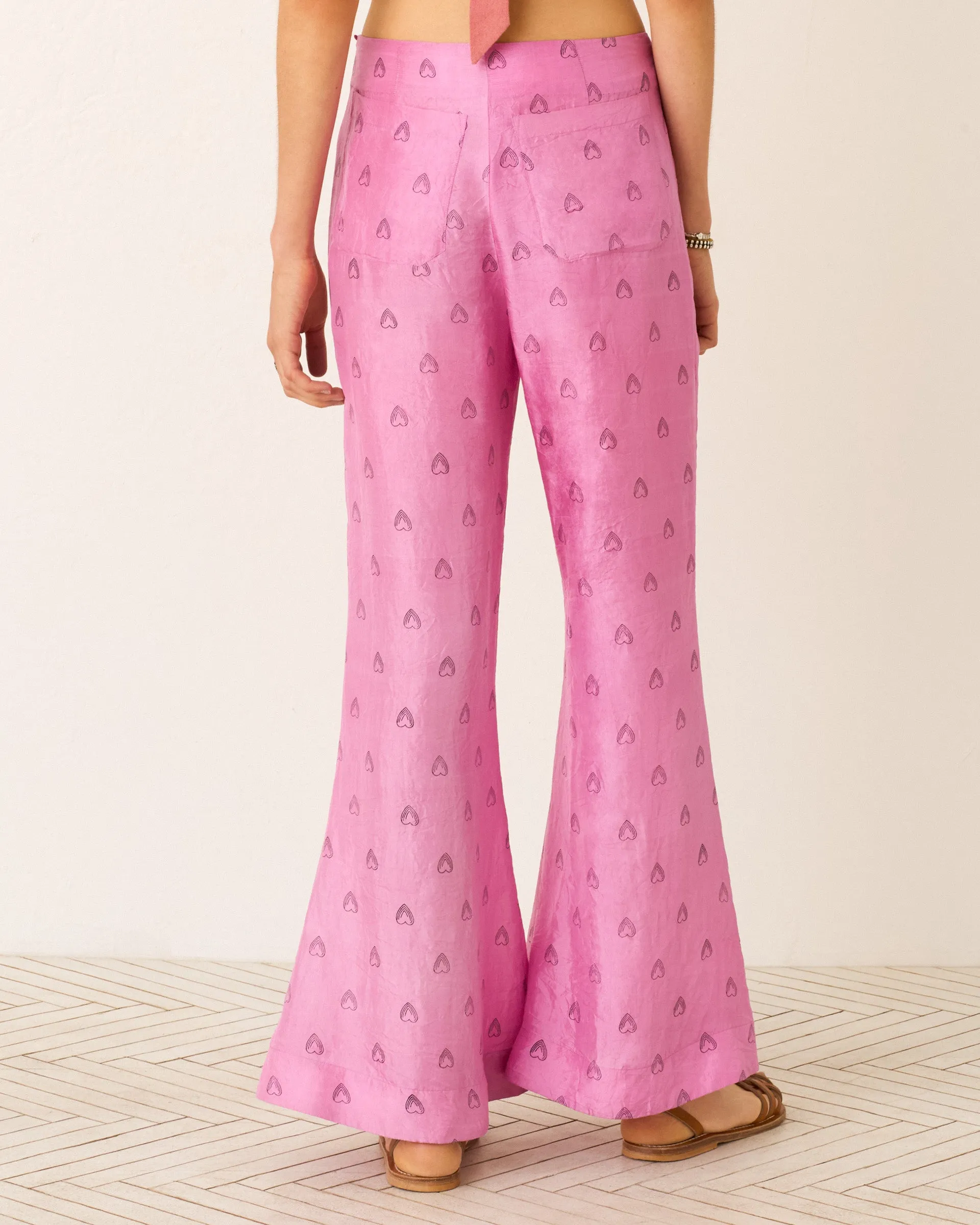 Farah Fuchsia Heart Pant sold by Alix of Bohemia product image thumbnail 5