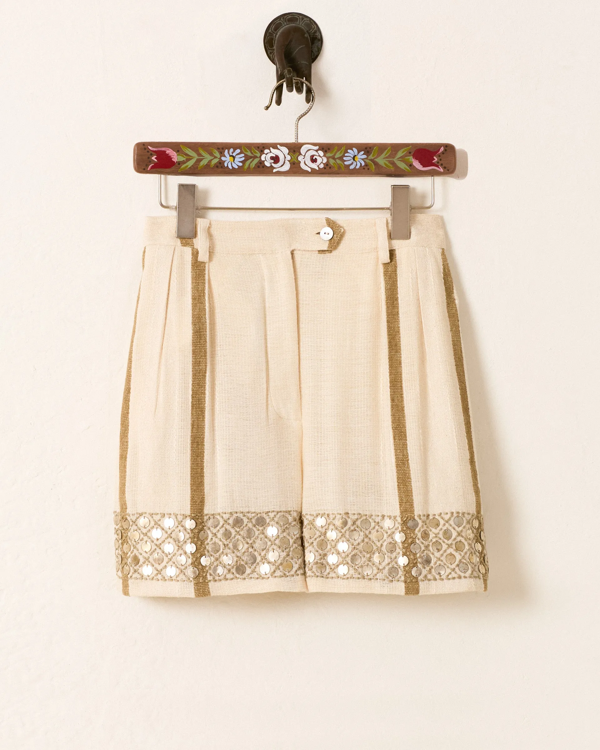 Deena White Sage Coin Short sold by Alix of Bohemia product image thumbnail 5